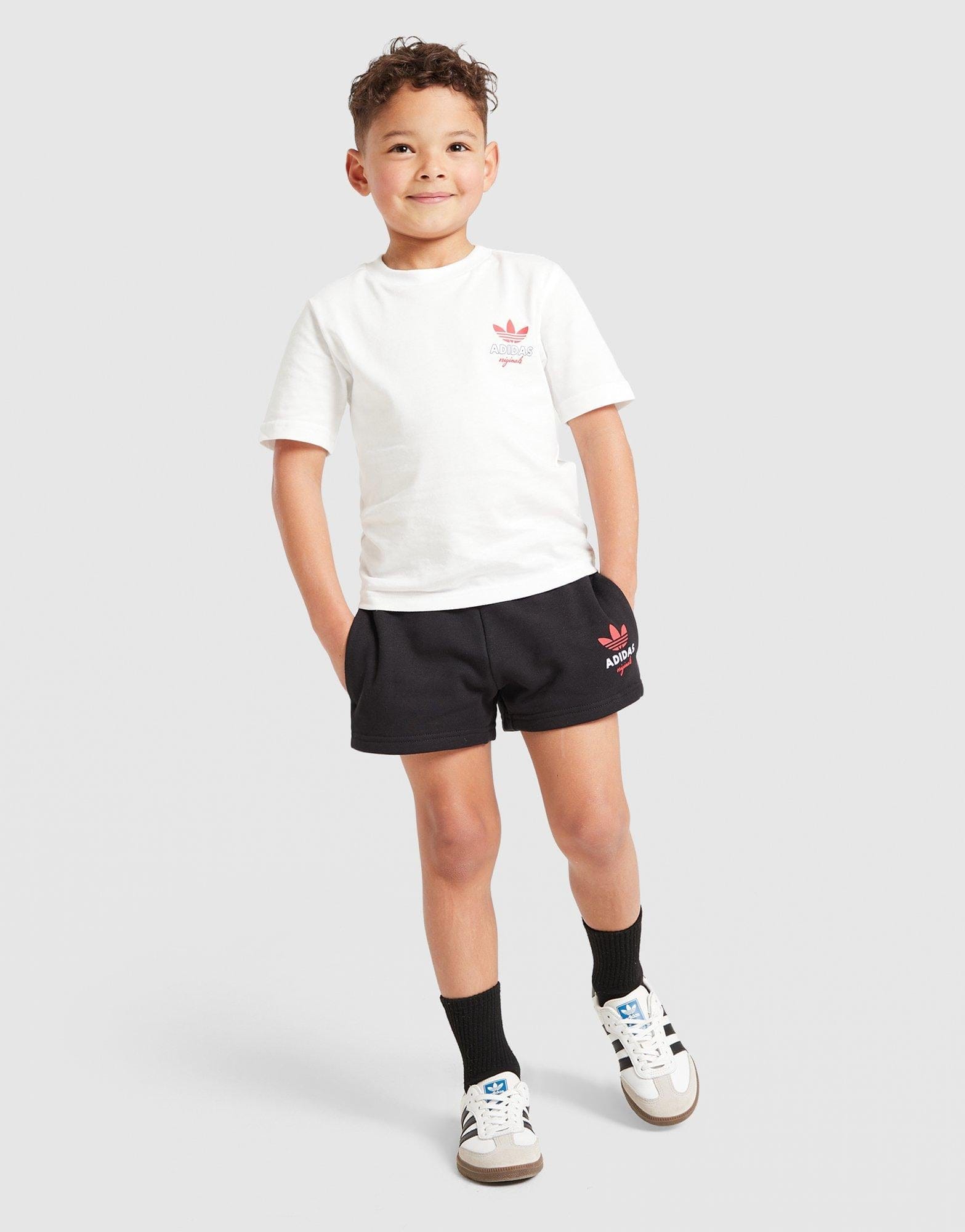 adidas Cafe T-Shirt/Shorts Set Children
