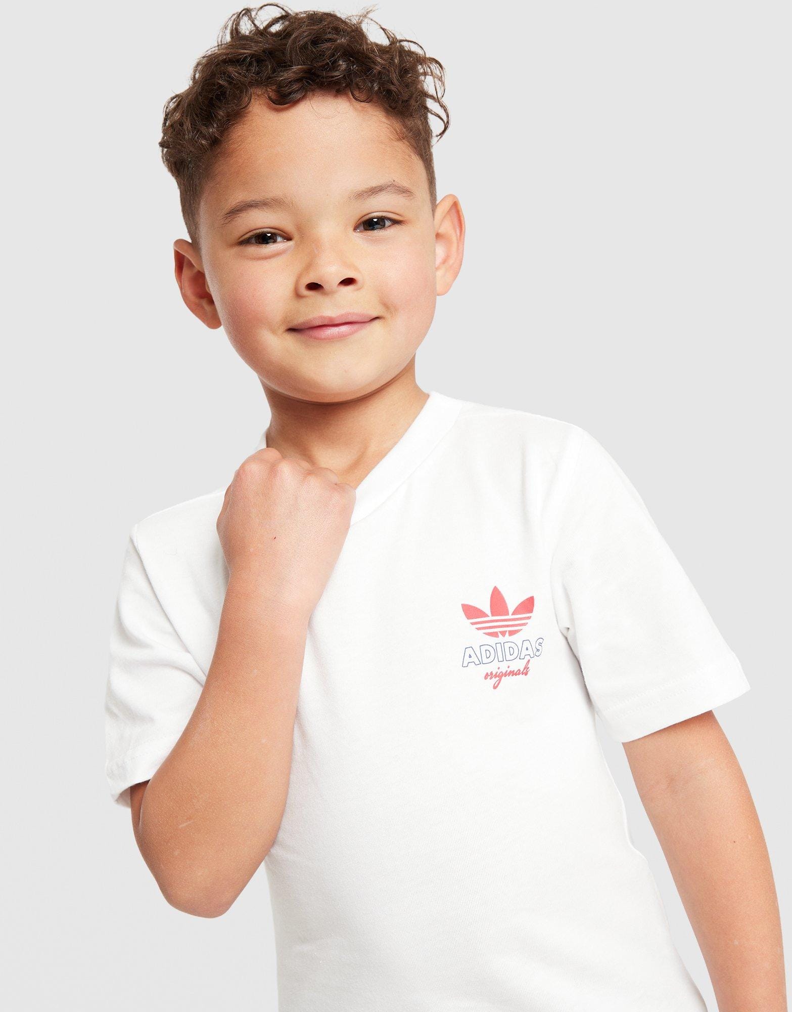 adidas Cafe T-Shirt/Shorts Set Children