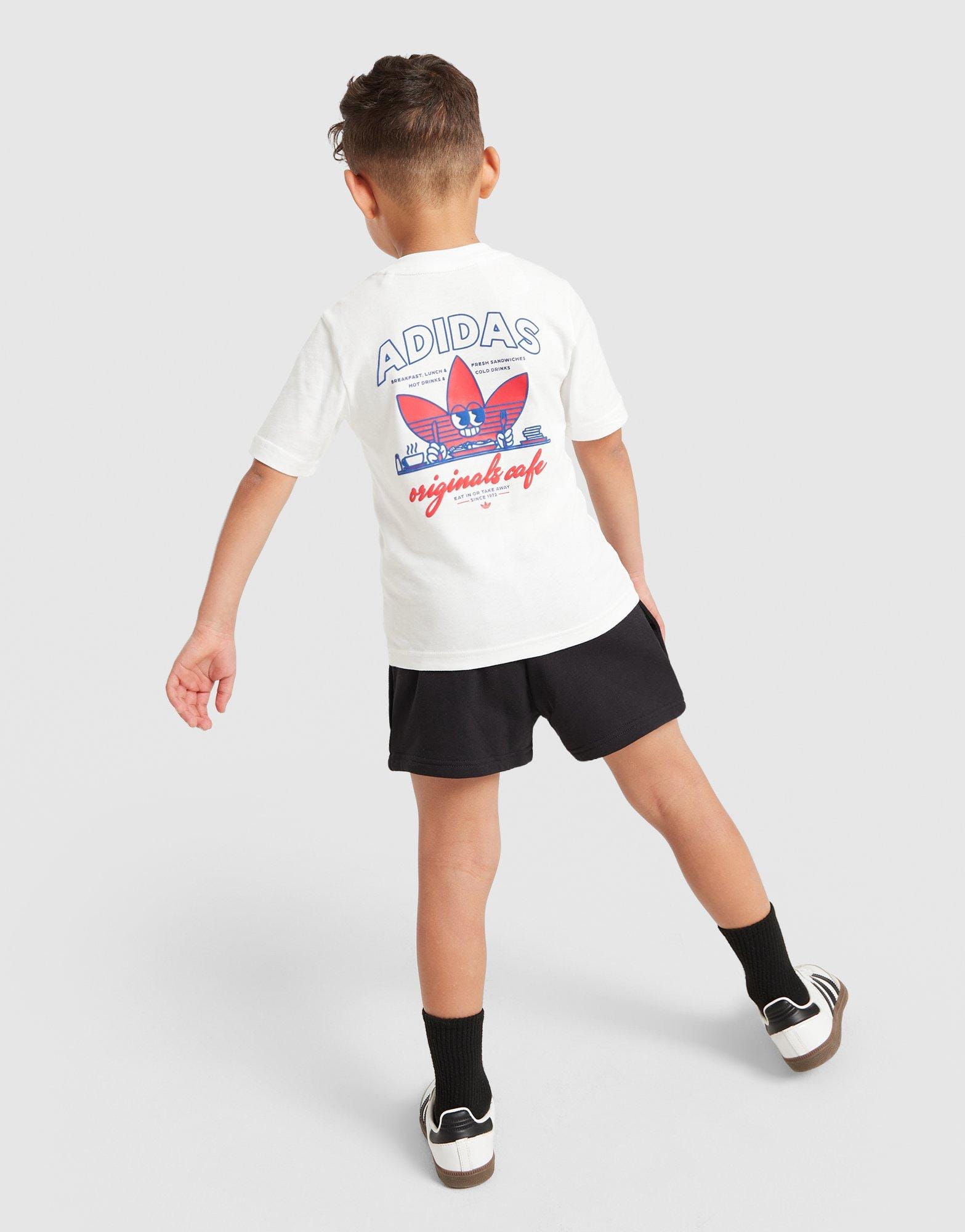 adidas Cafe T-Shirt/Shorts Set Children