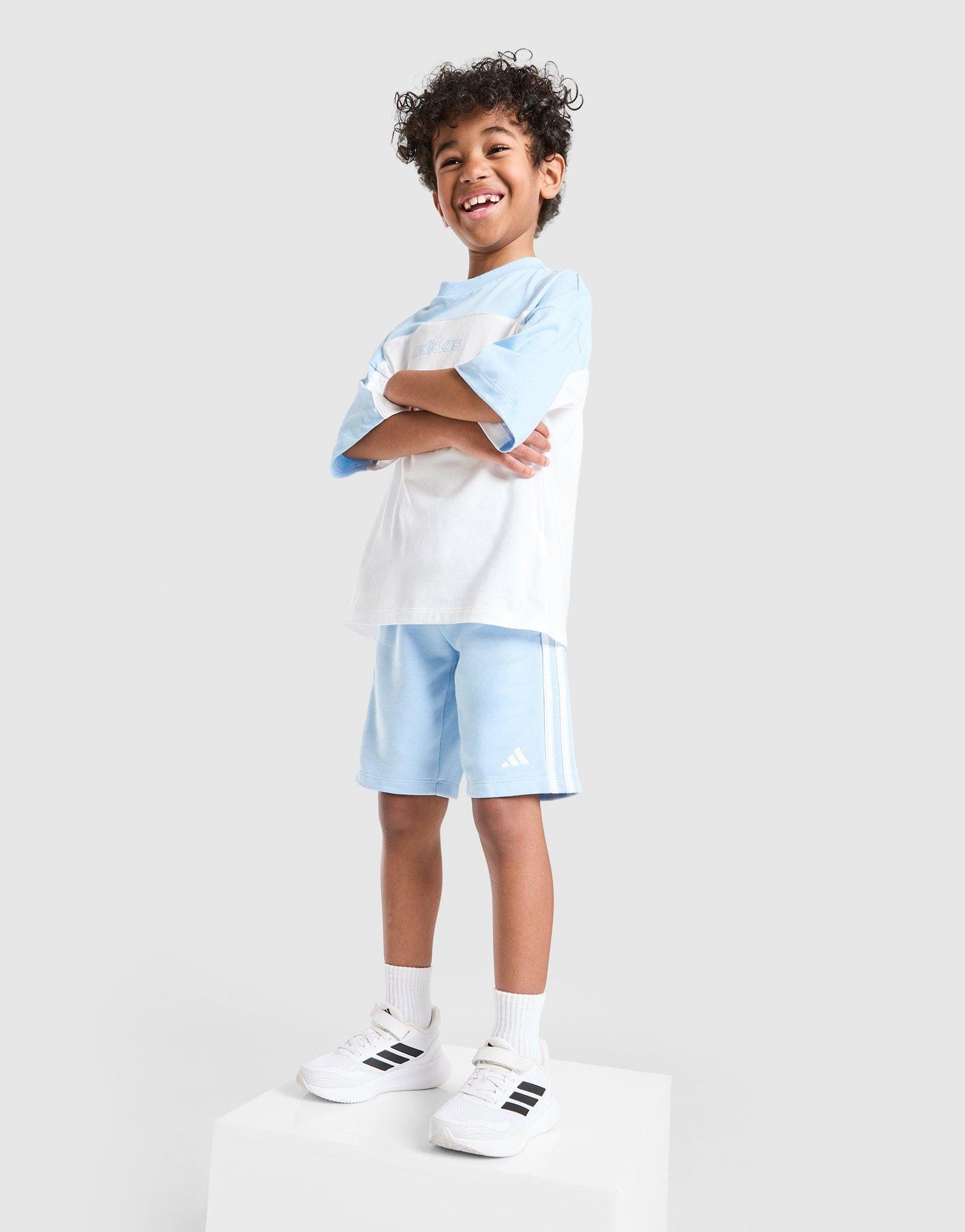 adidas Linear T-Shirt/Shorts Set Children