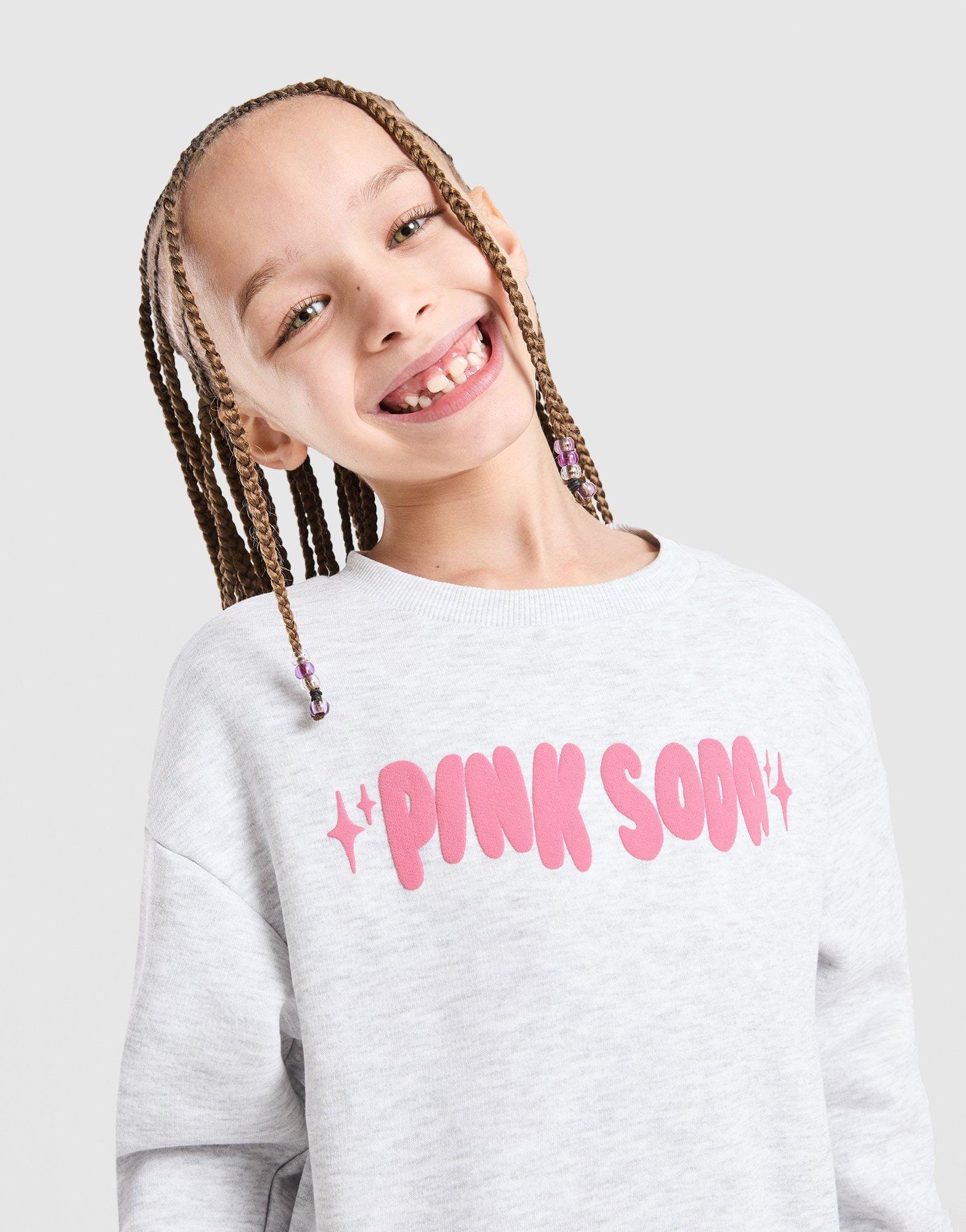 Pink Soda Sport Girls' Fade Crew/Joggers Tracksuit Children