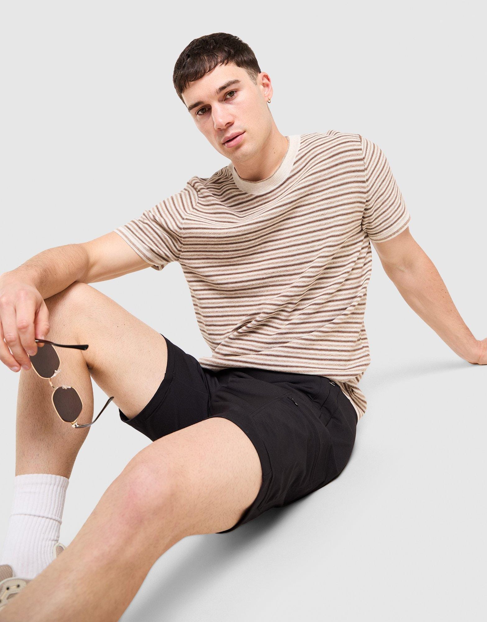 Belier Stripe Knit T-Shirt