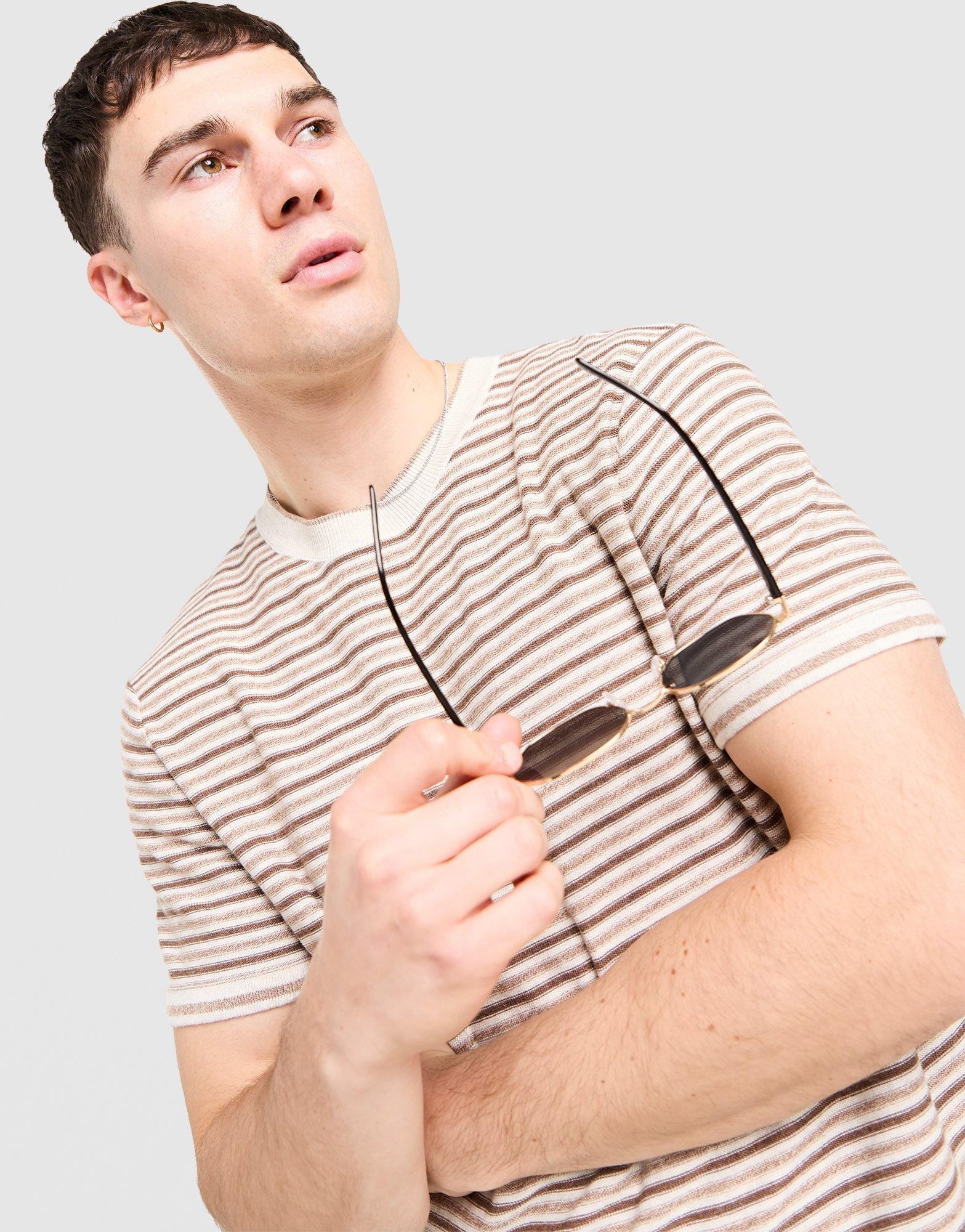 Belier Stripe Knit T-Shirt