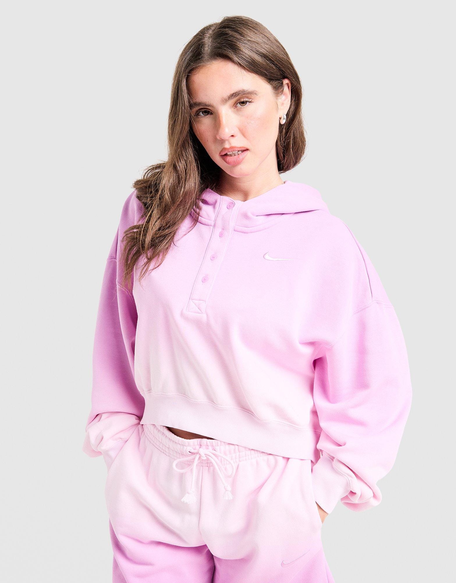 Nike Phoenix Dip Dye Cropped Hoodie