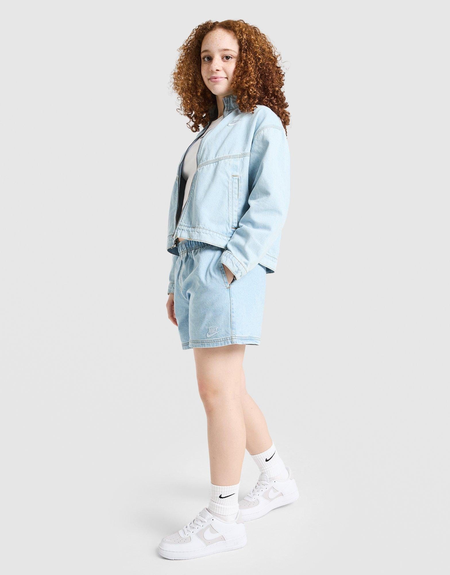 Nike Girls' Denim Shorts Junior