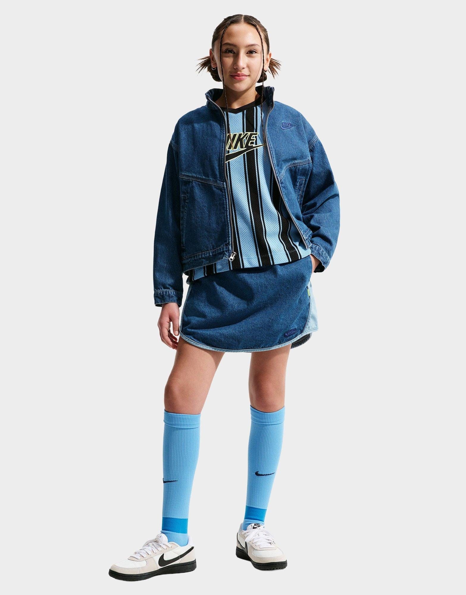 Nike Sportswear Collection Denim Skirt Junior's