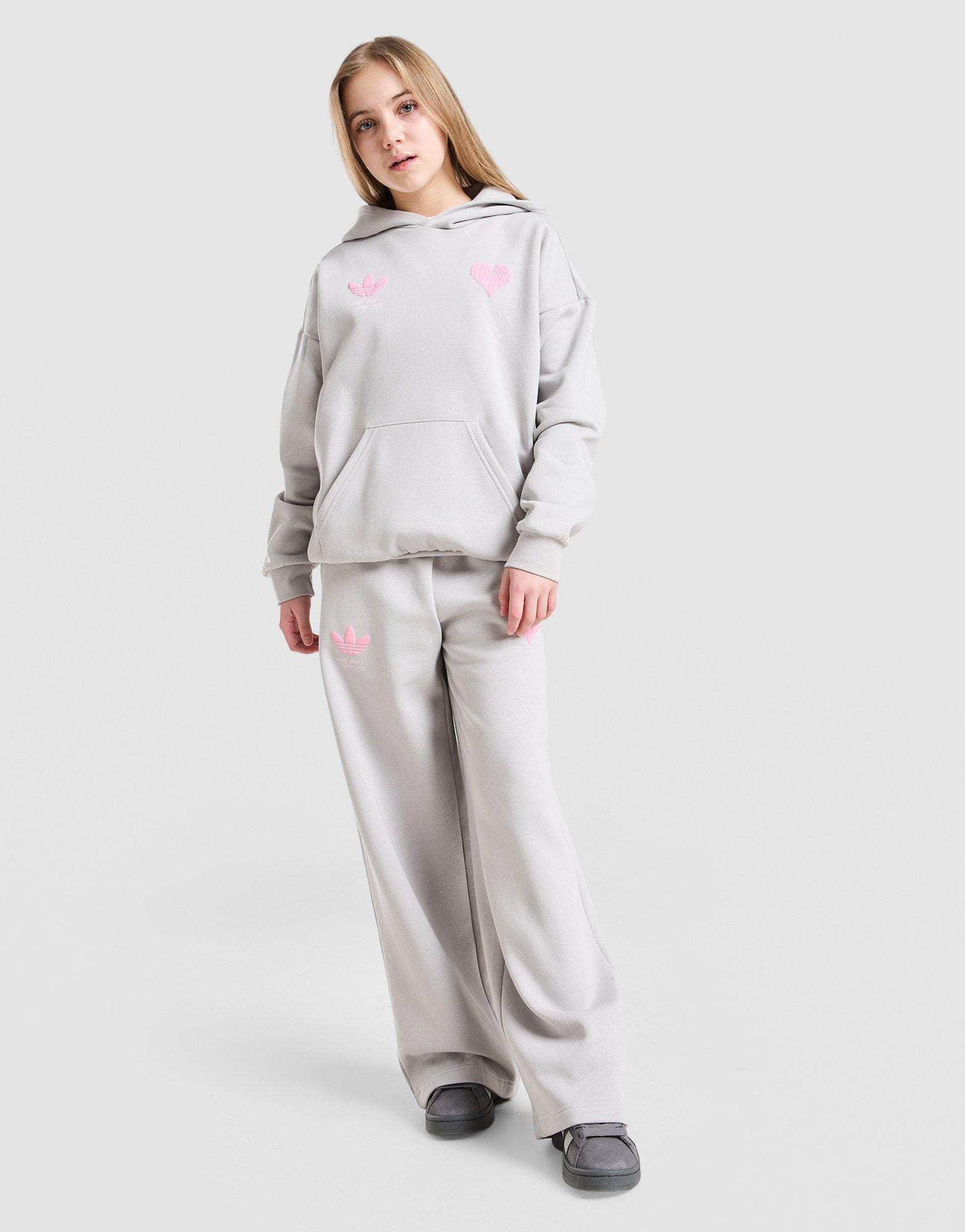 adidas Girls' Heart Overhead Hoodie Junior