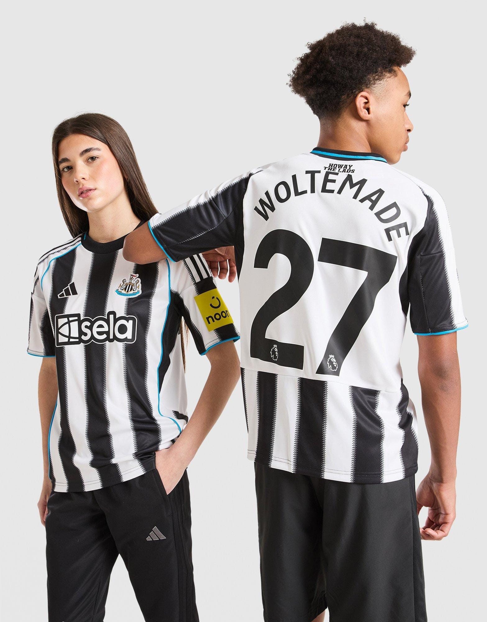 adidas Newcastle United 25/26 Woltemade #27 Home Shirt JR