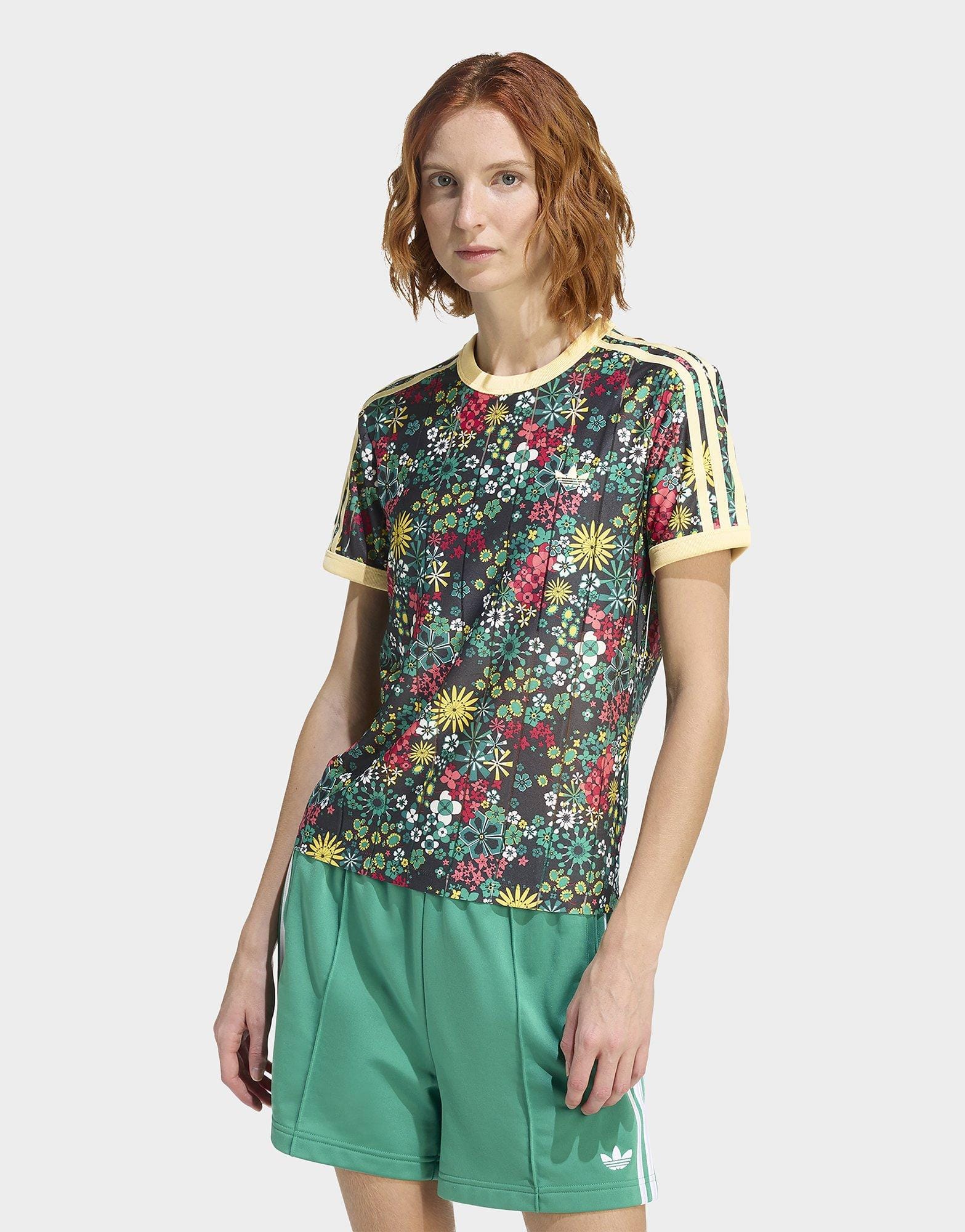 ADIDAS ORIGINALS X LIBERTY LONDON 3 STRIPES TEE