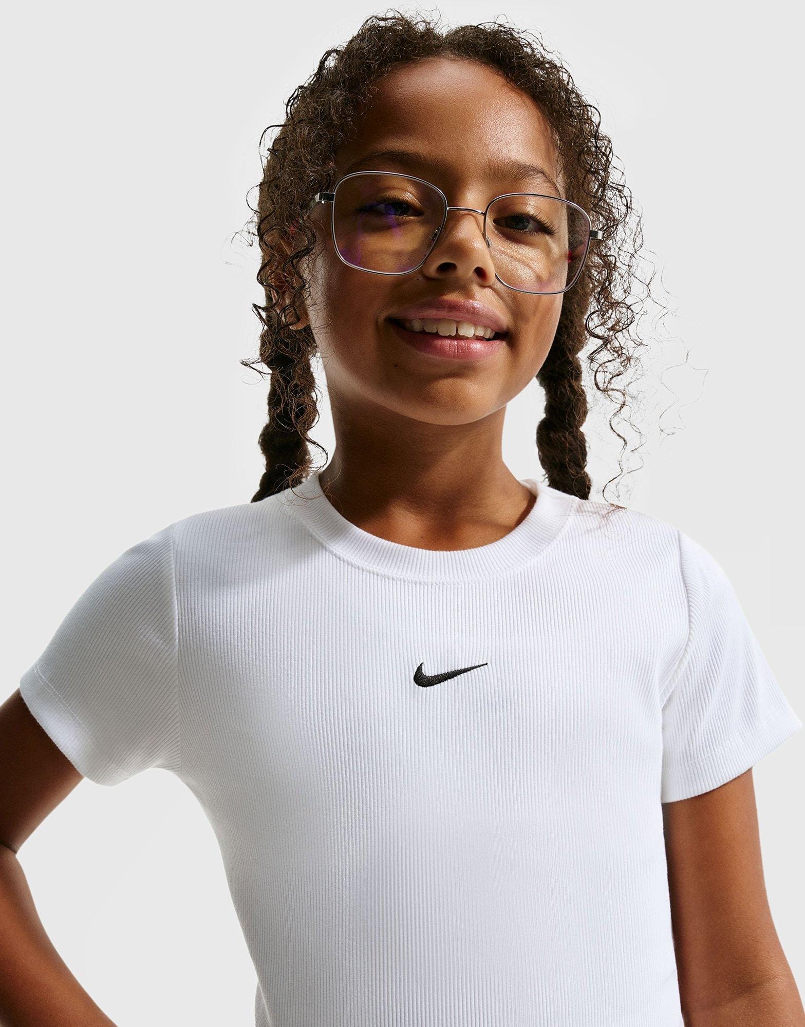 Nike Girls' Ribbed Baby T-Shirt Junior