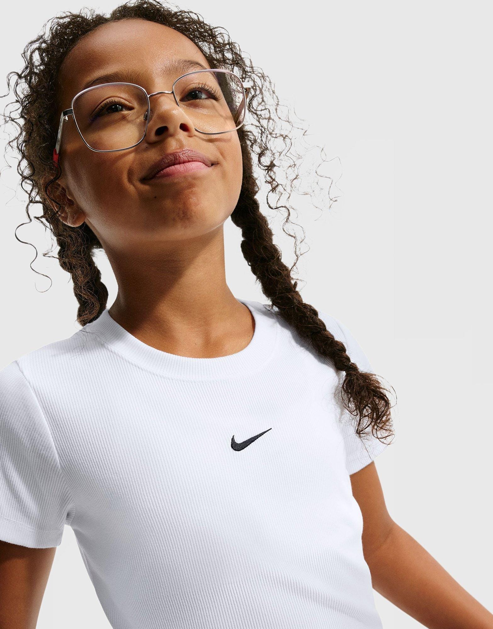 Nike Girls' Ribbed Baby T-Shirt Junior