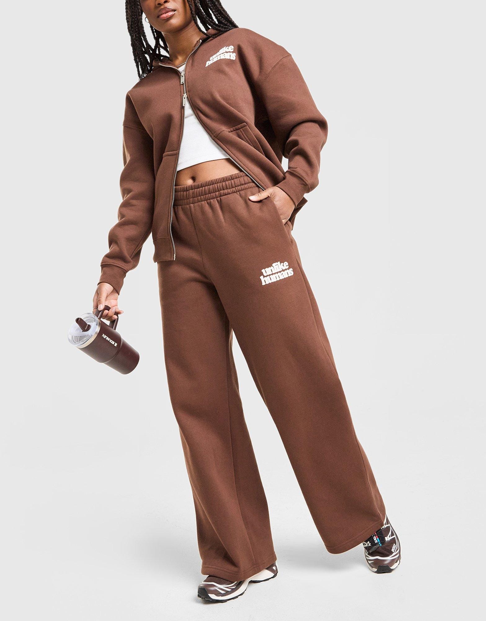 Unlike Humans Bubble Wide Leg Joggers