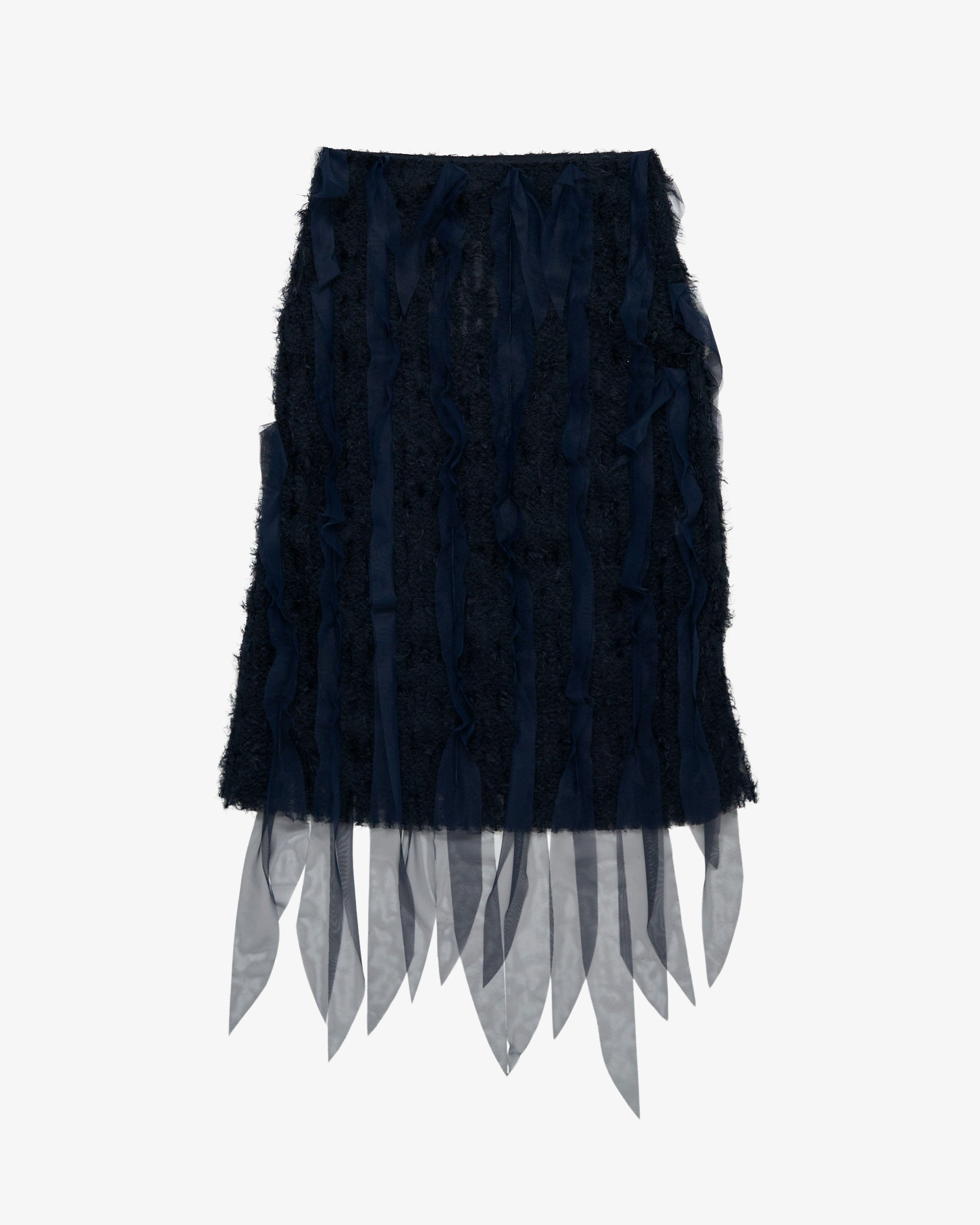 PAULINE DUJANCOURT - Women's Fluffy Feathers Skirt - (Navy)