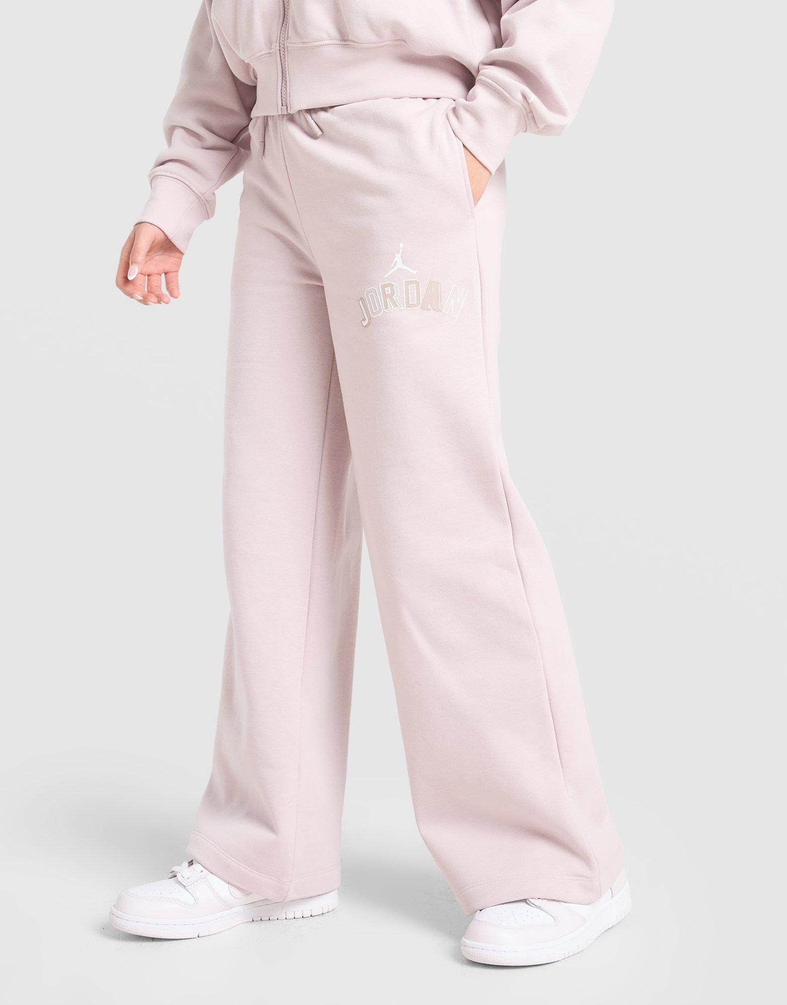 Air Jordan Girls' Logo Wide Leg Joggers Junior