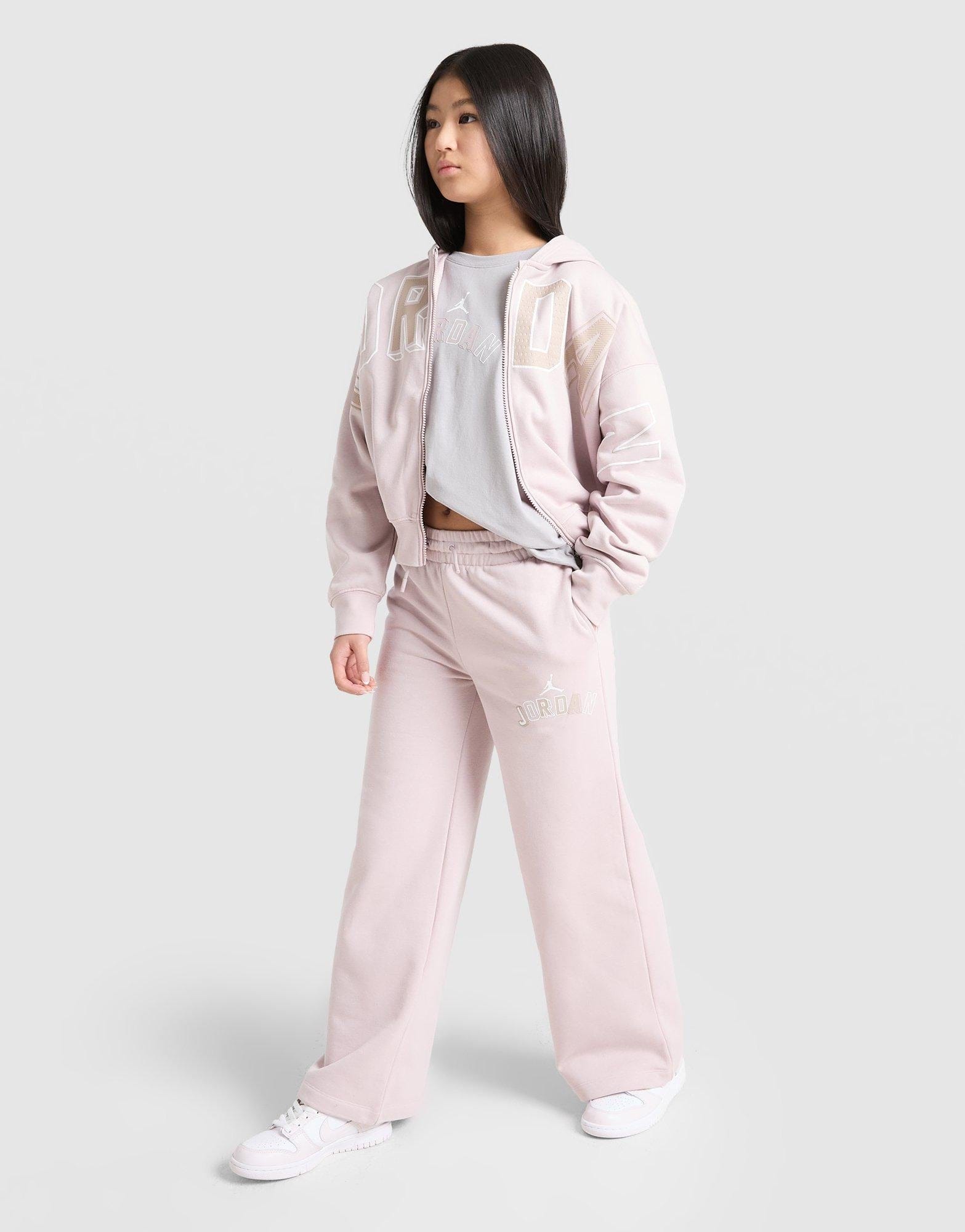 Air Jordan Girls' Logo Wide Leg Joggers Junior