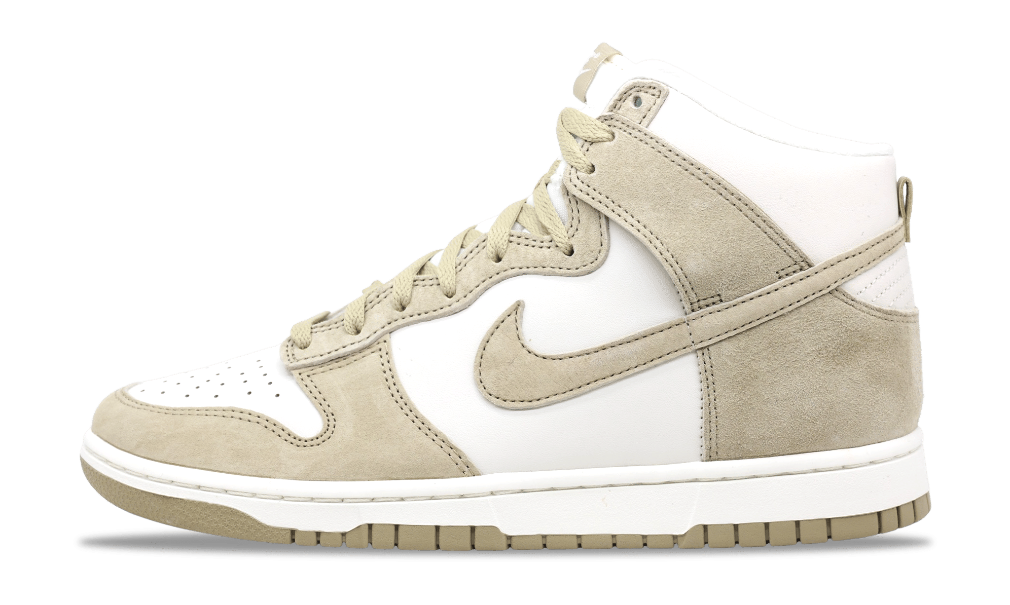 Nike Dunk High Tan Suede White