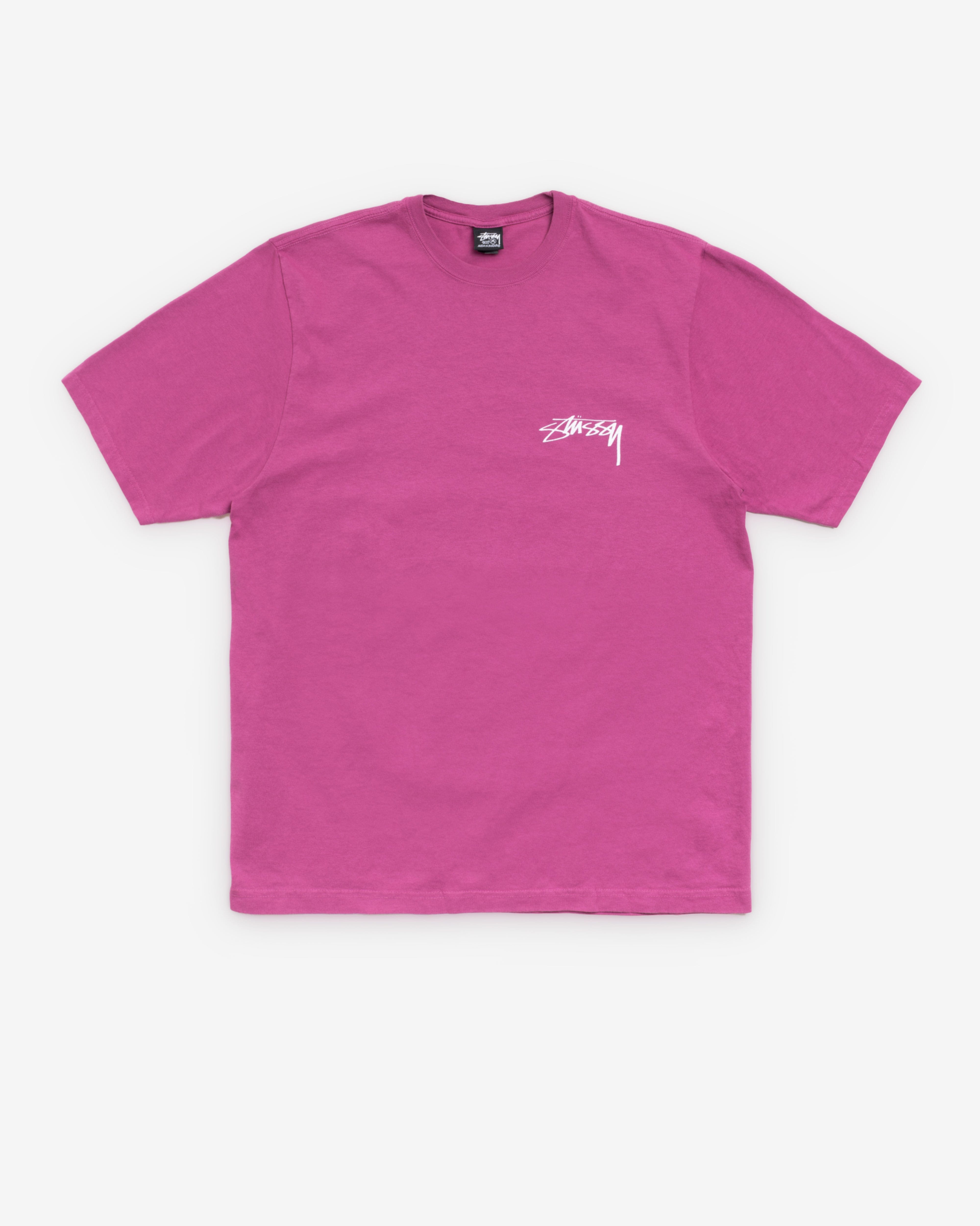 Stüssy - Men's Skate Stack Pig. Dyed Tee - (Berry)