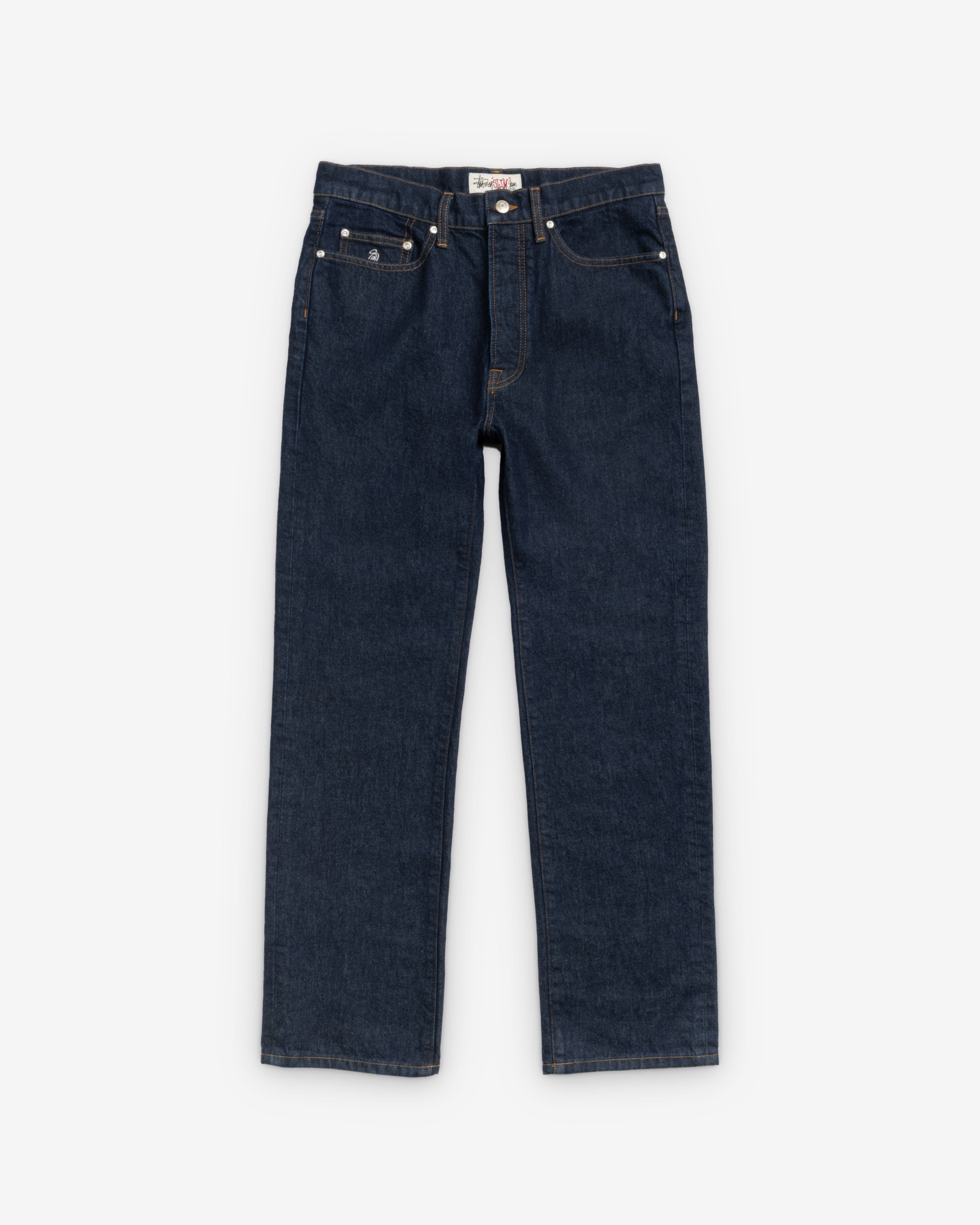 Stüssy - Men's New Slim Jeans Denim - (Rinsed indigo)