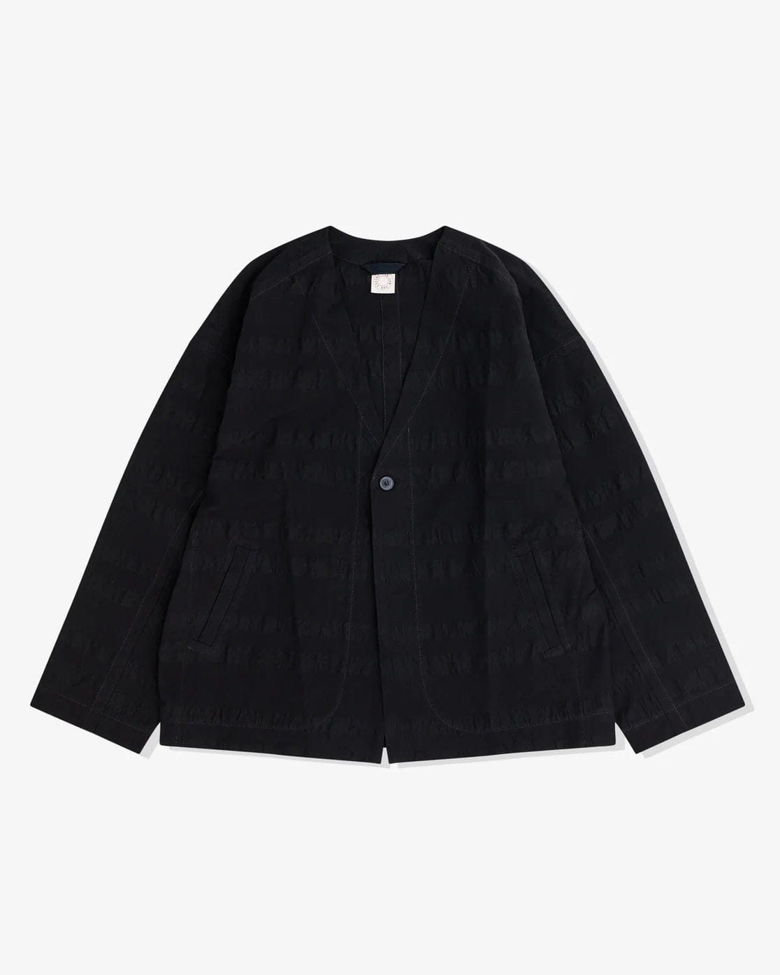 JAN JAN VAN ESSCHE - Men's Unlined Collarless Blazer - (Black)