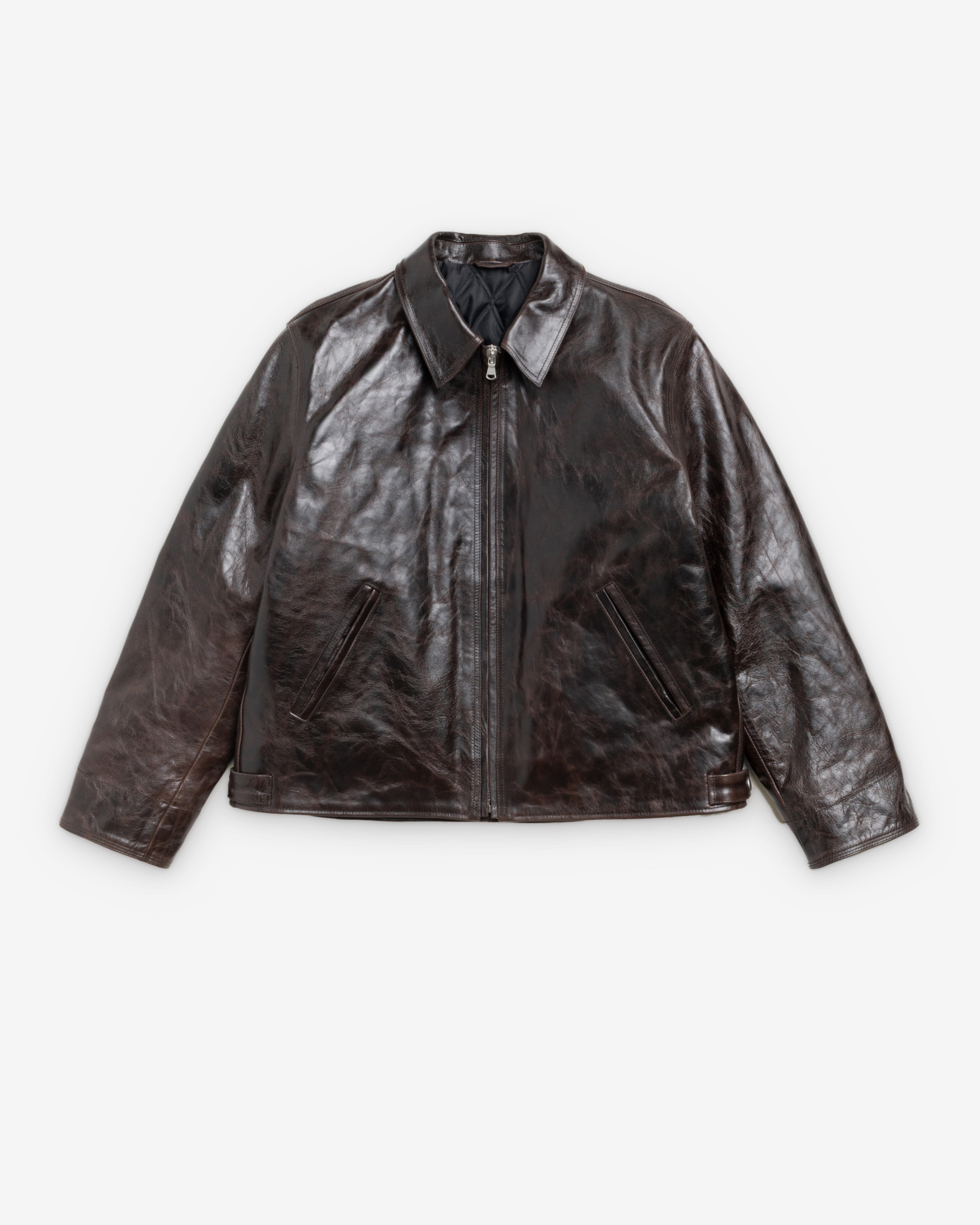 Stüssy - Men's Garage Jacket Leather - (Brown)