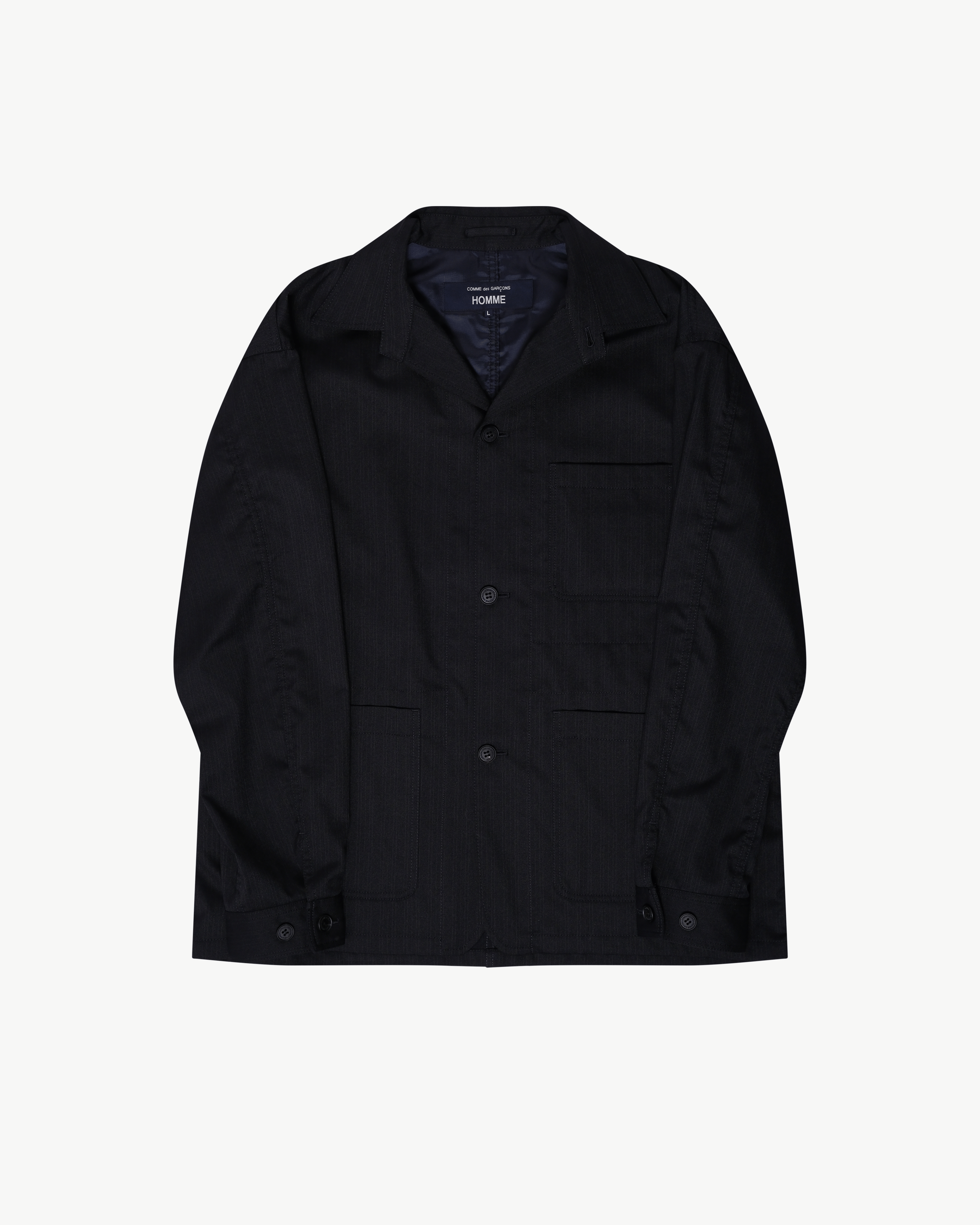 CDG Homme Comme des Garçons Homme - Men's Pocket Button Up Jacket - (Navy)