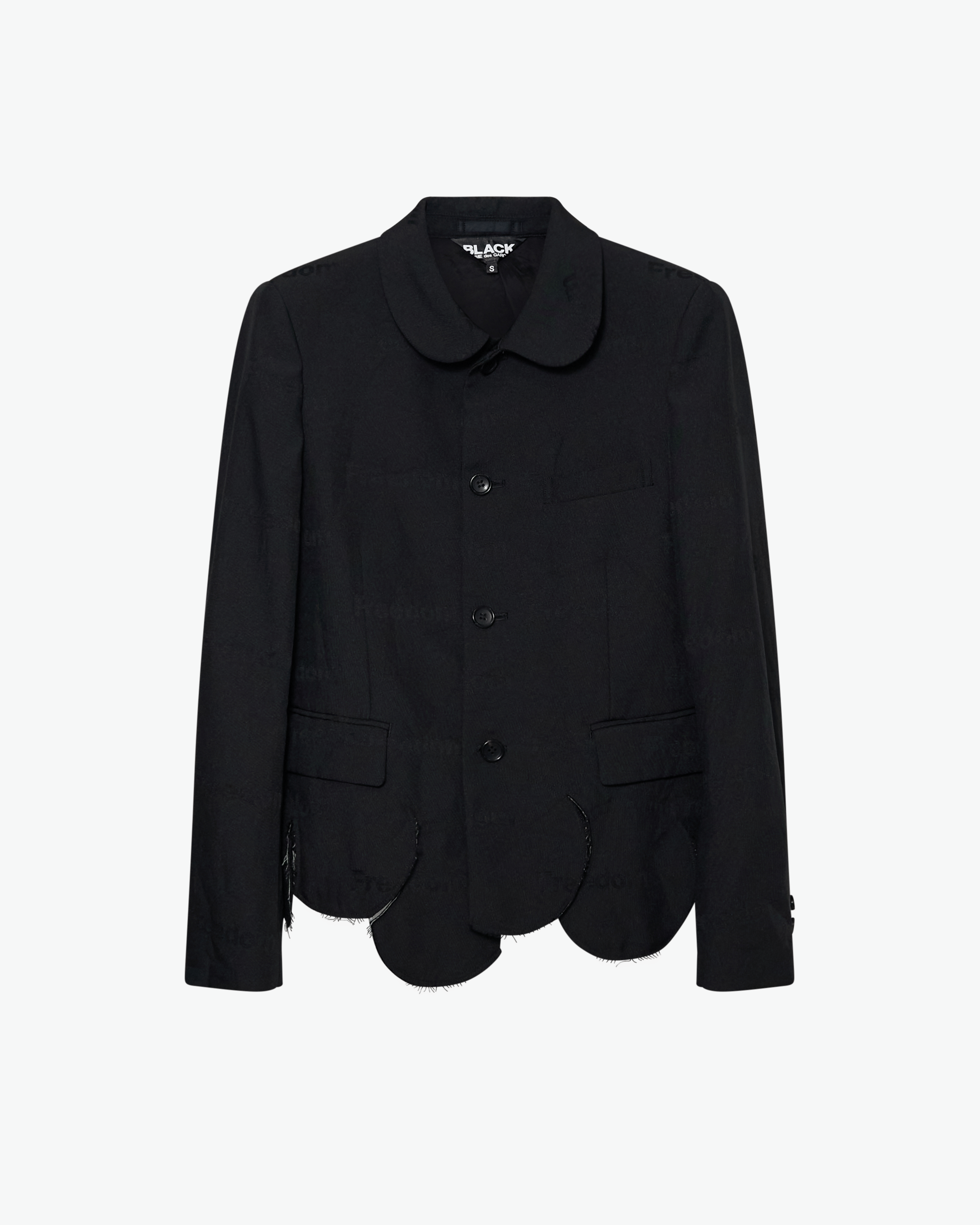 CDG Black Collection Black Comme des Garçons - Men's Freedom Print Jacket - (Black)