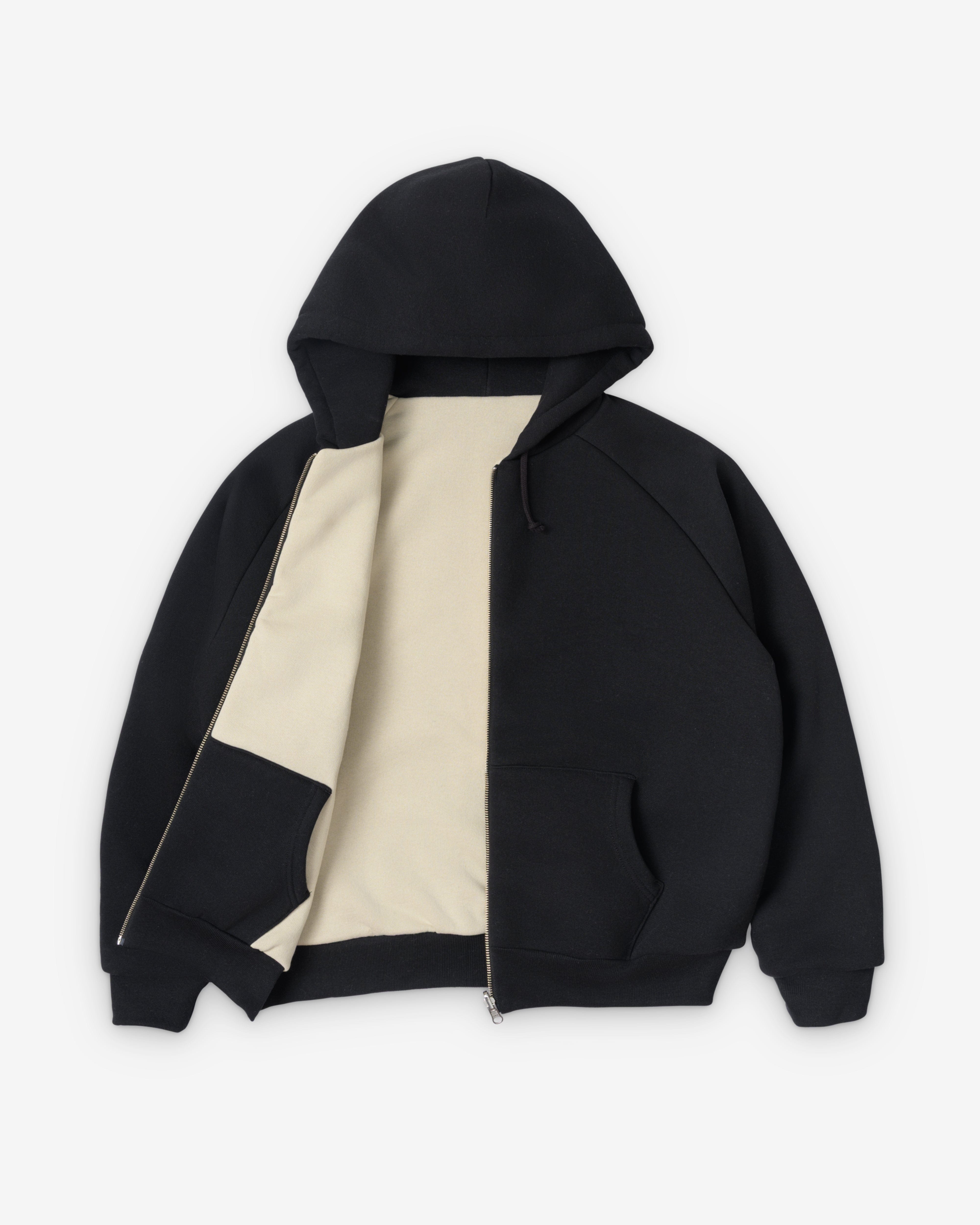 CEASE - Men's Reversible Zip Hoodie - (Black)
