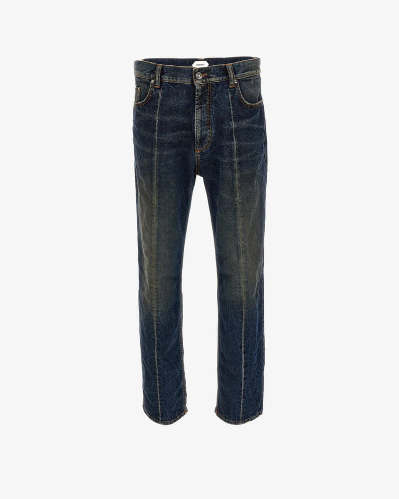 VERSACE - Men's Pant Denim Non-Stretch Dirty Wash - (Denim)