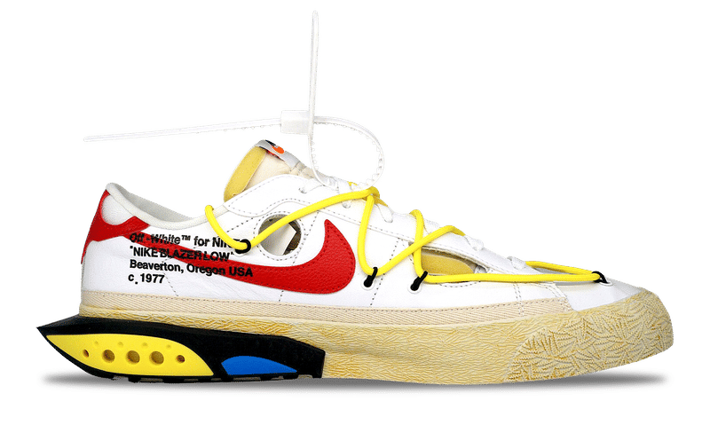 Nike Blazer Low x OFF-WHITE University Red 2022 (DH7863-100) Men's Size 4-14