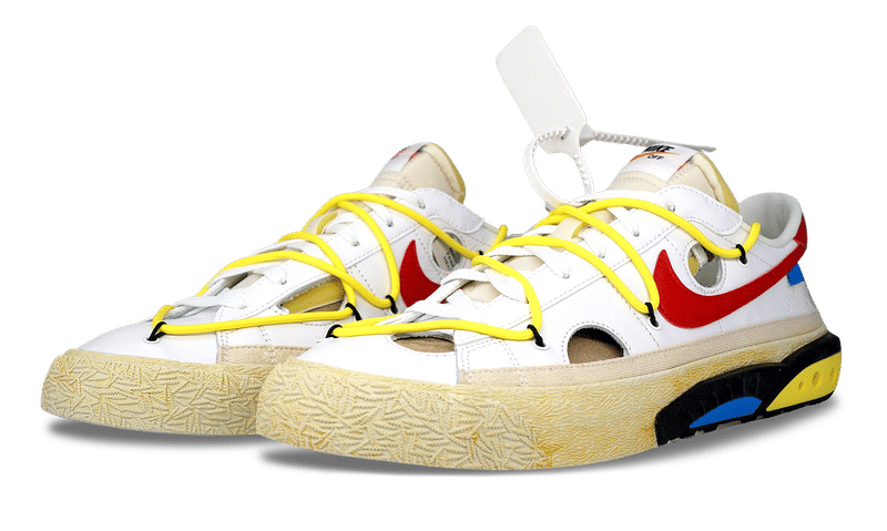 Nike Blazer Low x OFF-WHITE University Red 2022 (DH7863-100) Men's Size 4-14