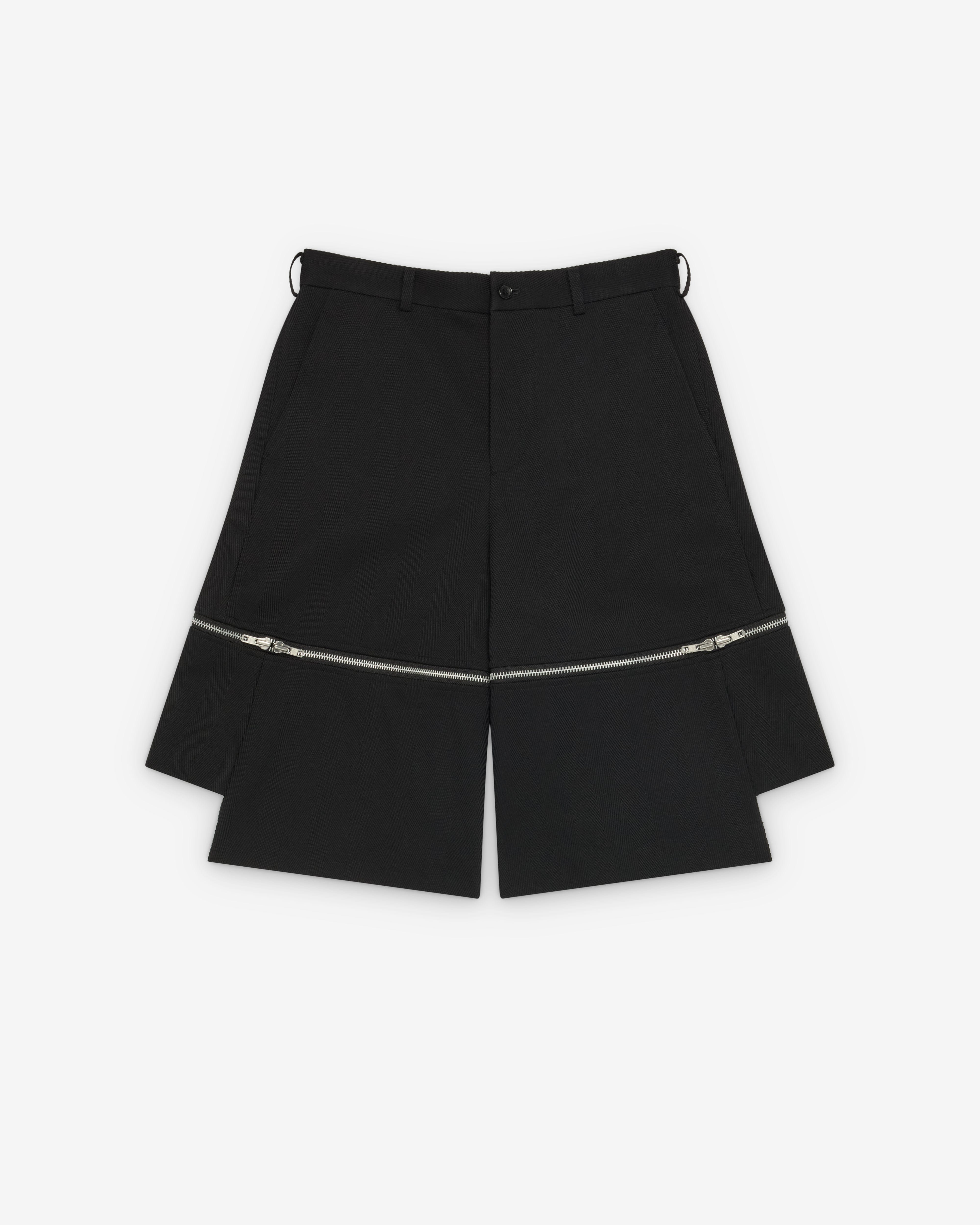 CDG Black Collection Black Comme des Garçons - Men's Tailored Zip Shorts - (Black)