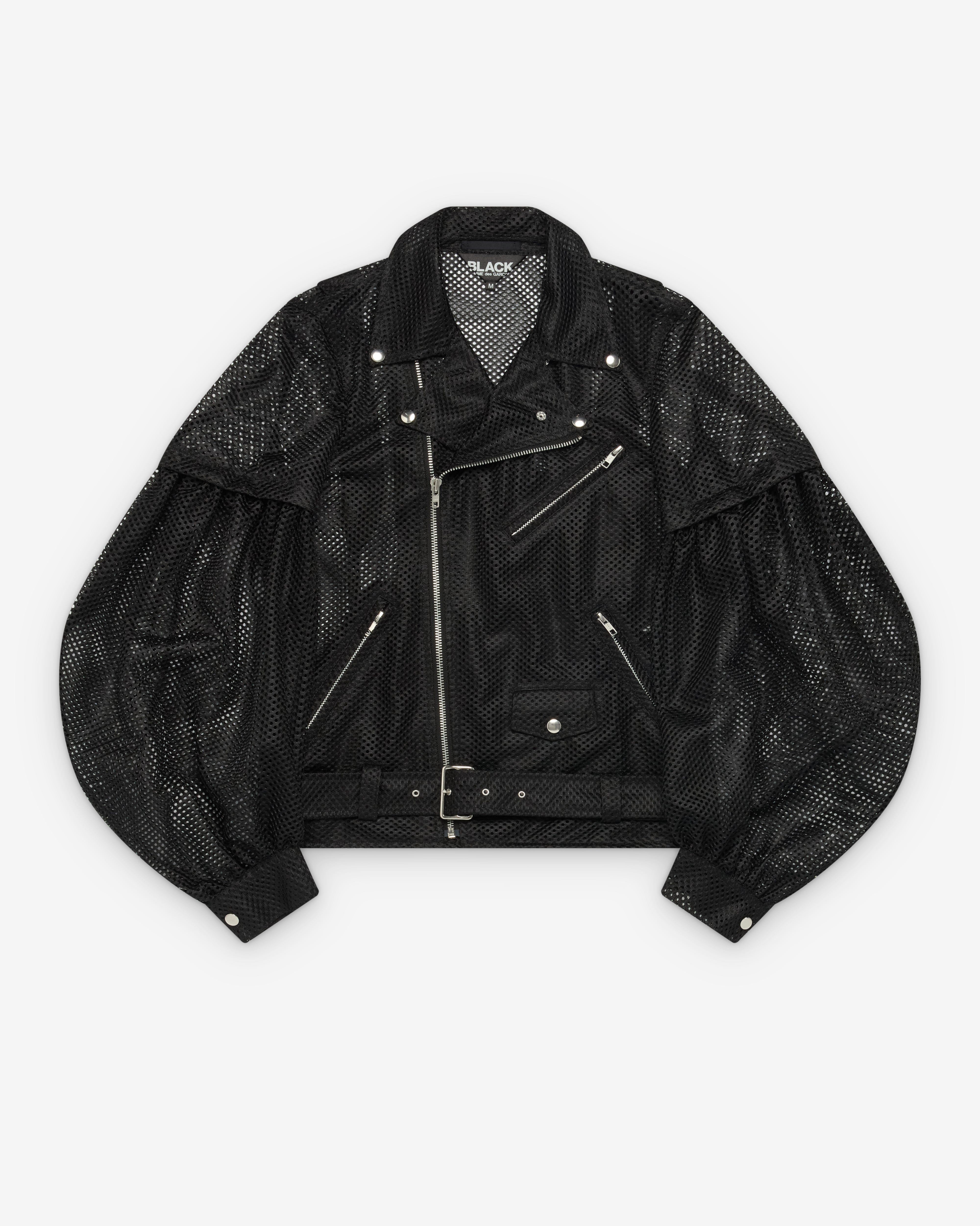 CDG Black Collection Black Comme des Garçons - Men's Puff Sleeve Biker Jacket - (Black)