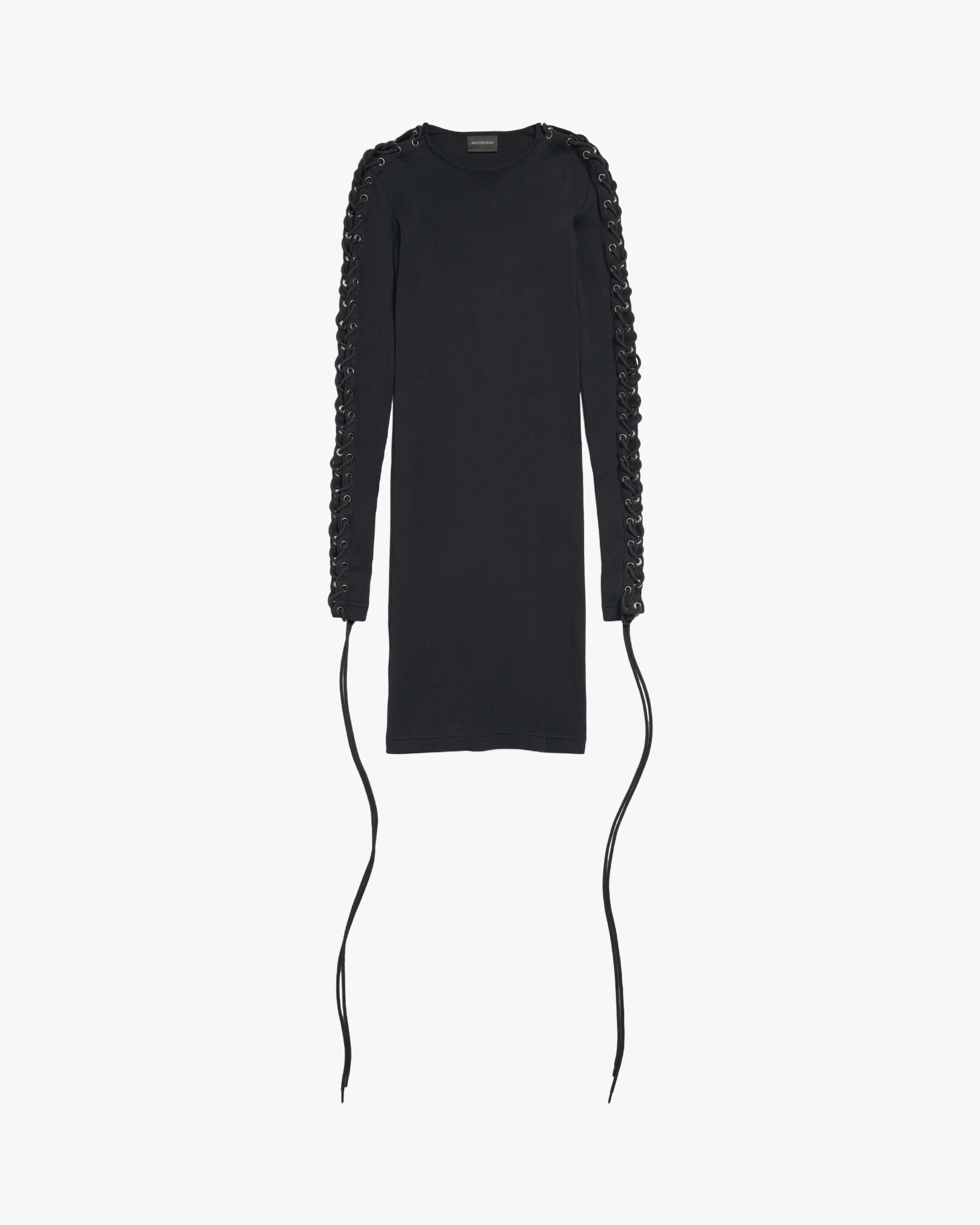 Balenciaga - Women's Lace Up Long Sleeve T-Shirt - (Black1000)