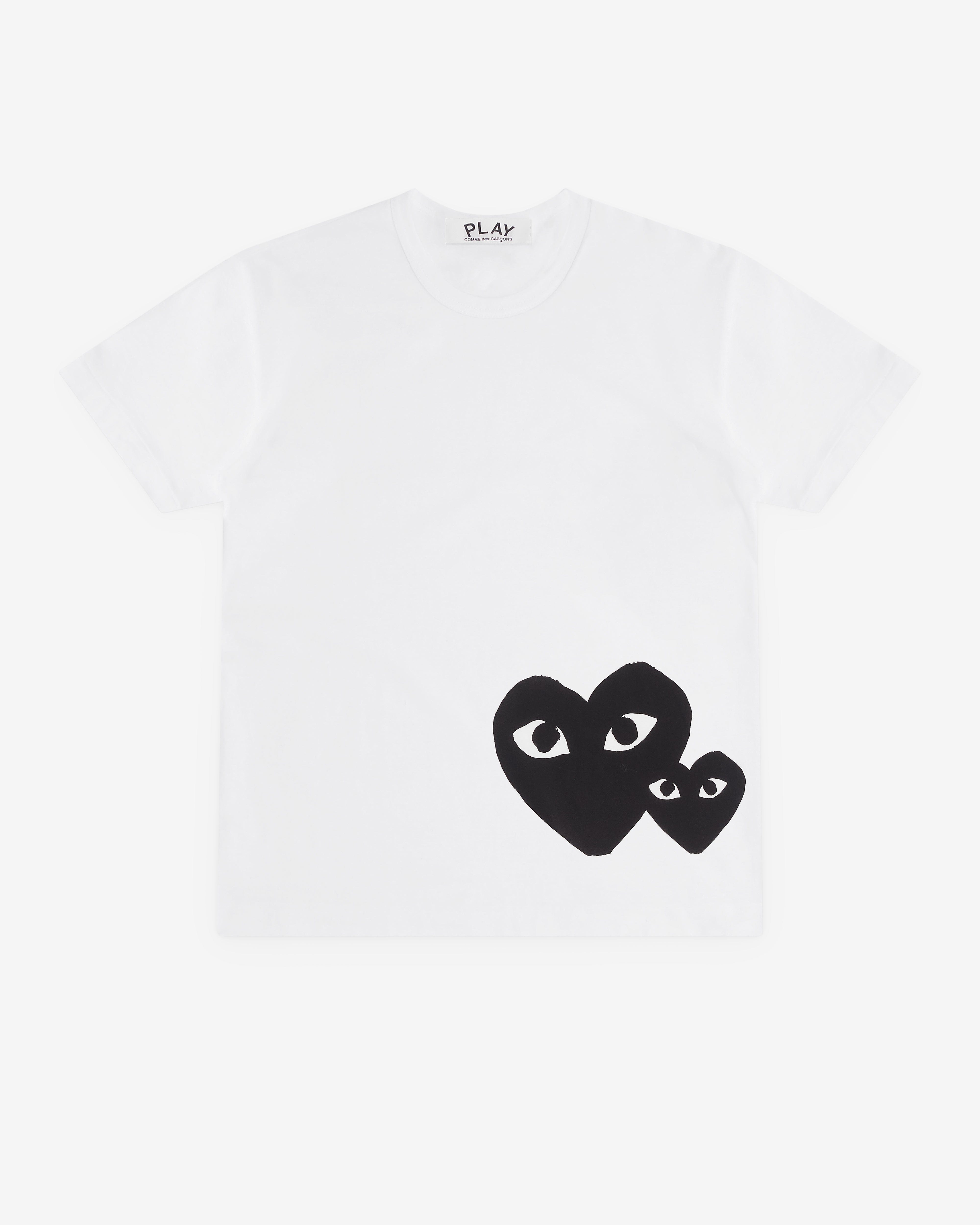 Play - Double Heart T-Shirt - (White)