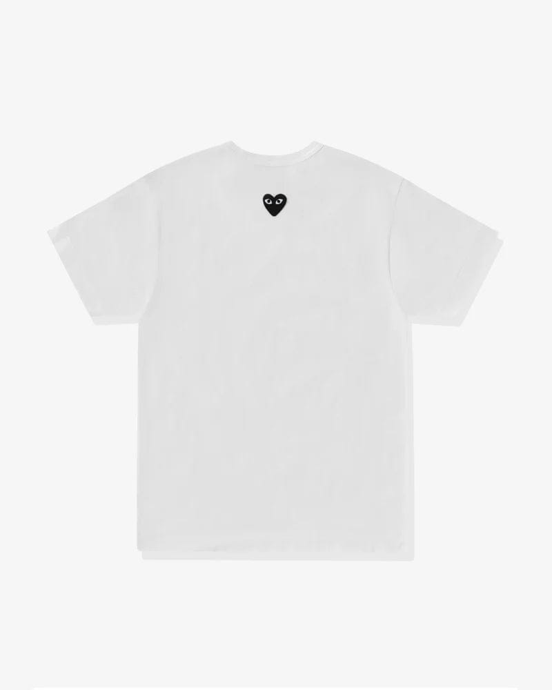 Play - Unisex Reverse Black Heart T-Shirt - (White)