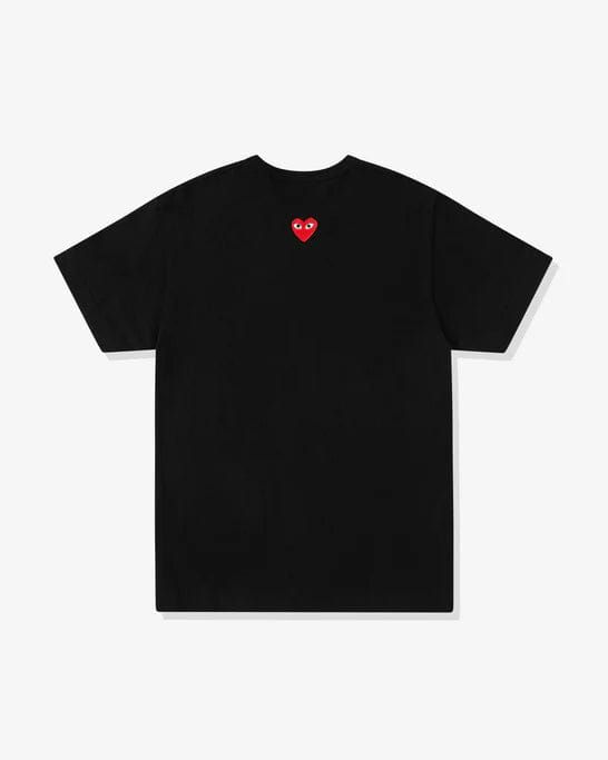 Play - Unisex Reverse Red Heart T-Shirt - (Black)