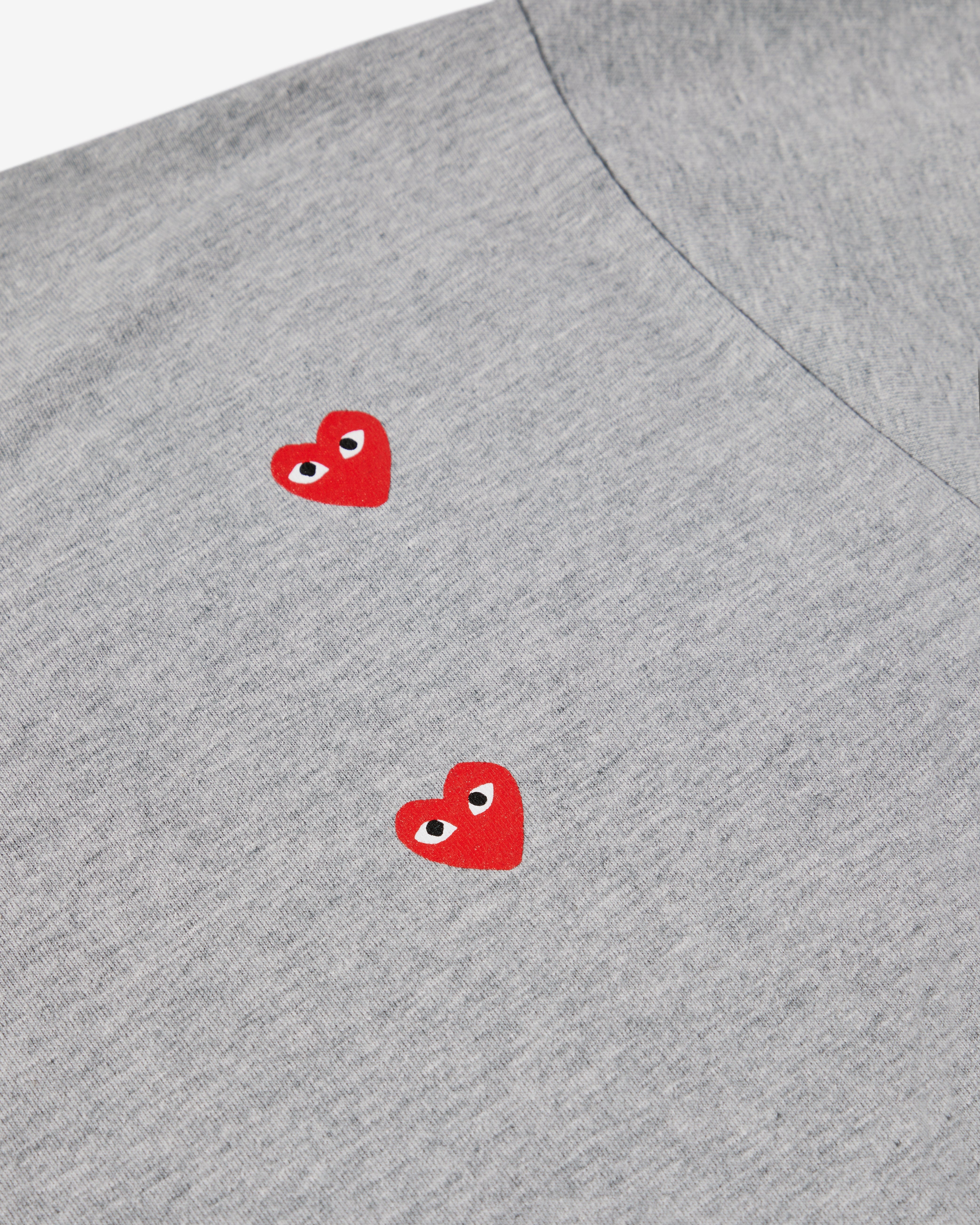 Play - Multi Red Heart Logo T-Shirt - (Grey)