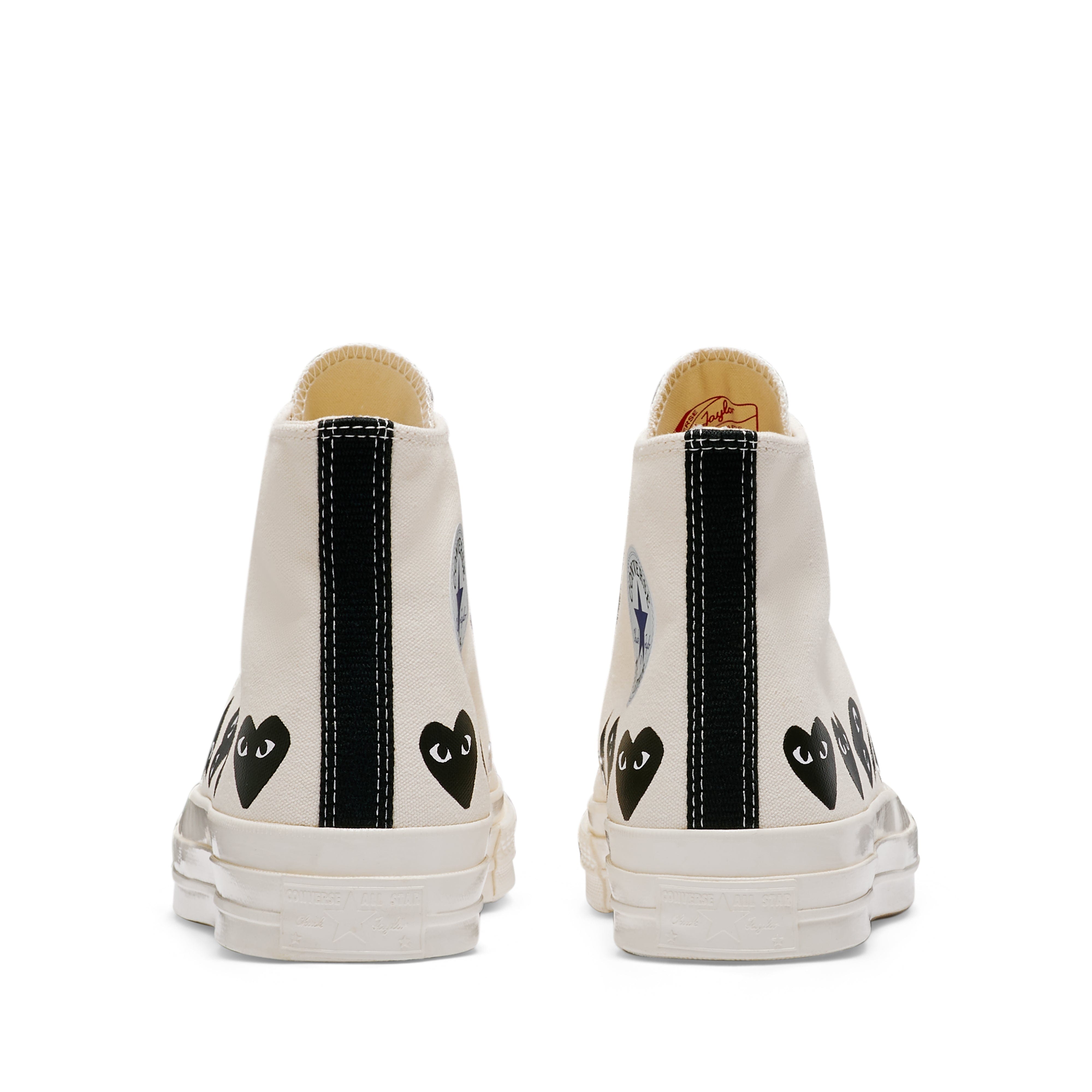 Play Converse - Multi Black Heart Chuck Taylor All Star '70 High Sneakers - (Beige)
