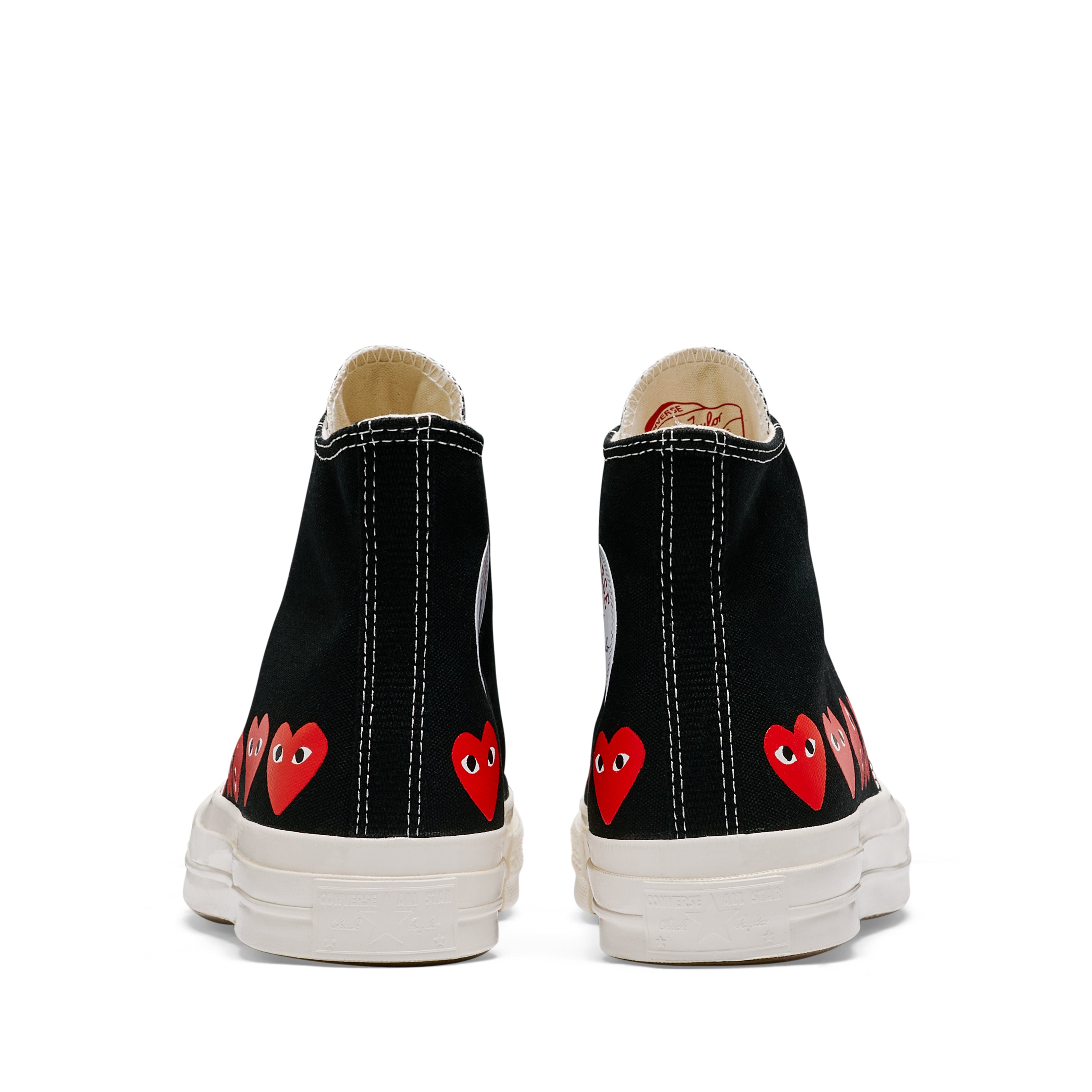 Play Converse - Multi Red Heart Chuck Taylor All Star '70 High Sneakers - (Black)
