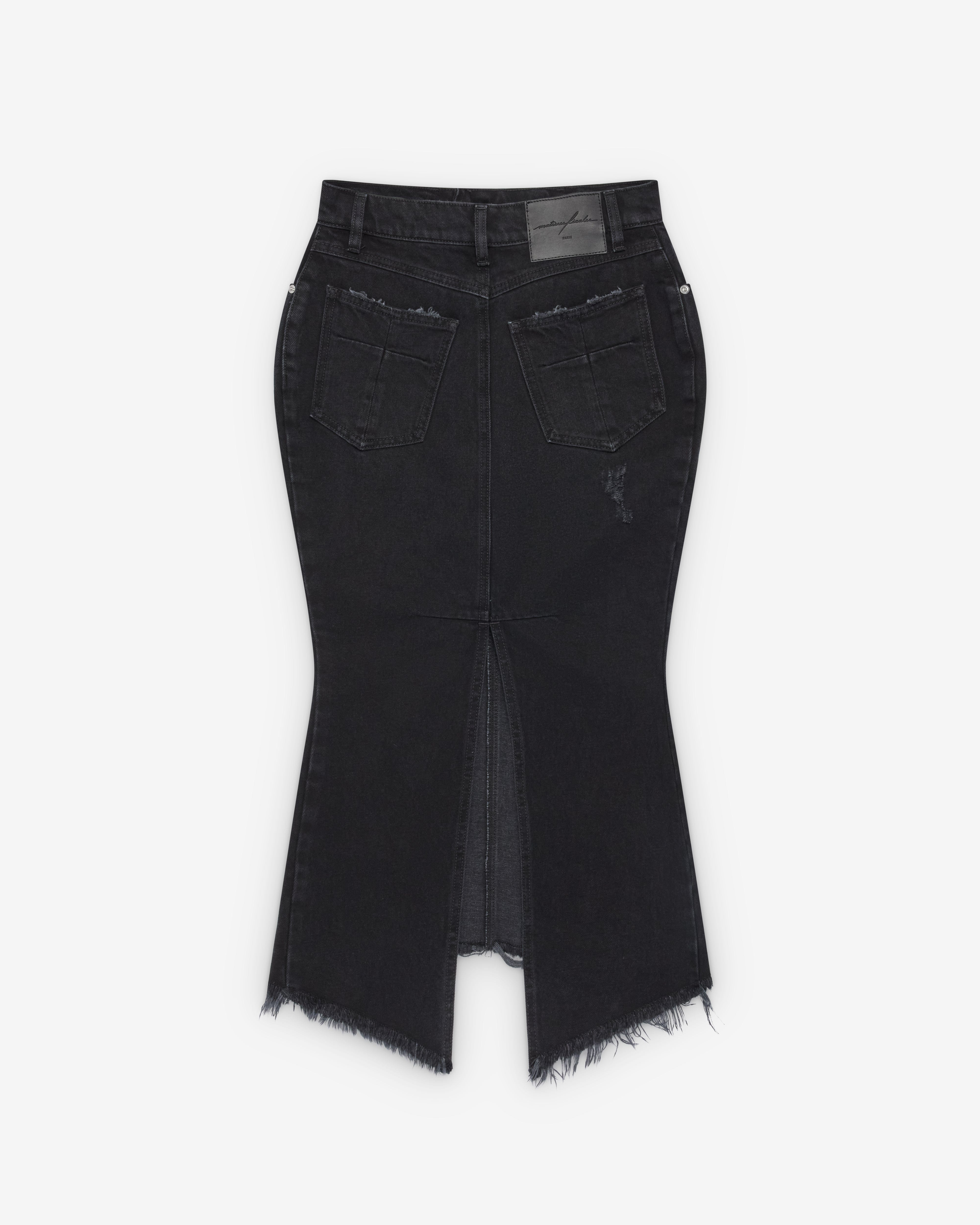 Matières Fécales - Women's Mikaela Denim Skirt - (Black)