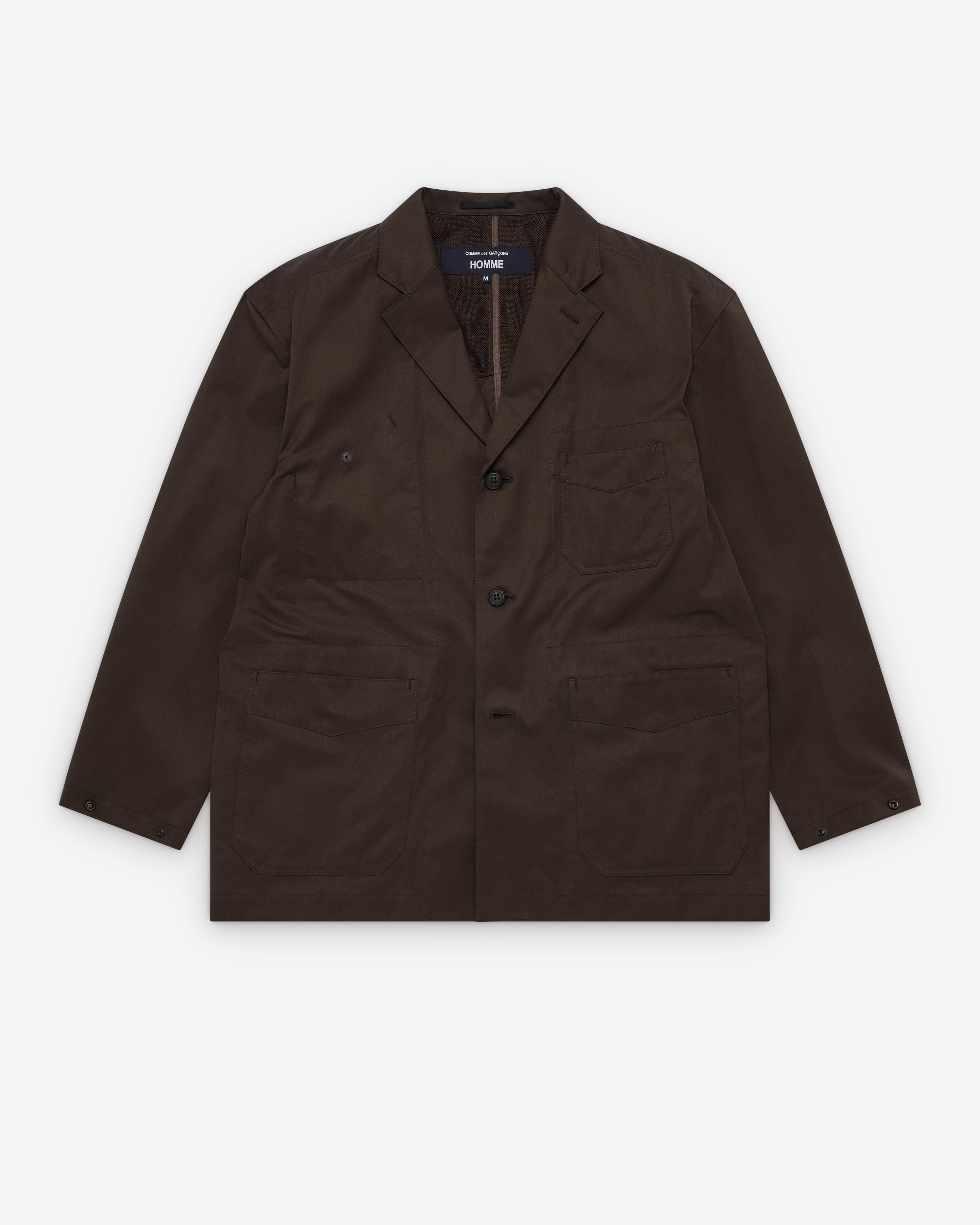 CDG Homme Comme des Garçons Homme - Men's Multi-Pocket Blazer - (Dark Brown)
