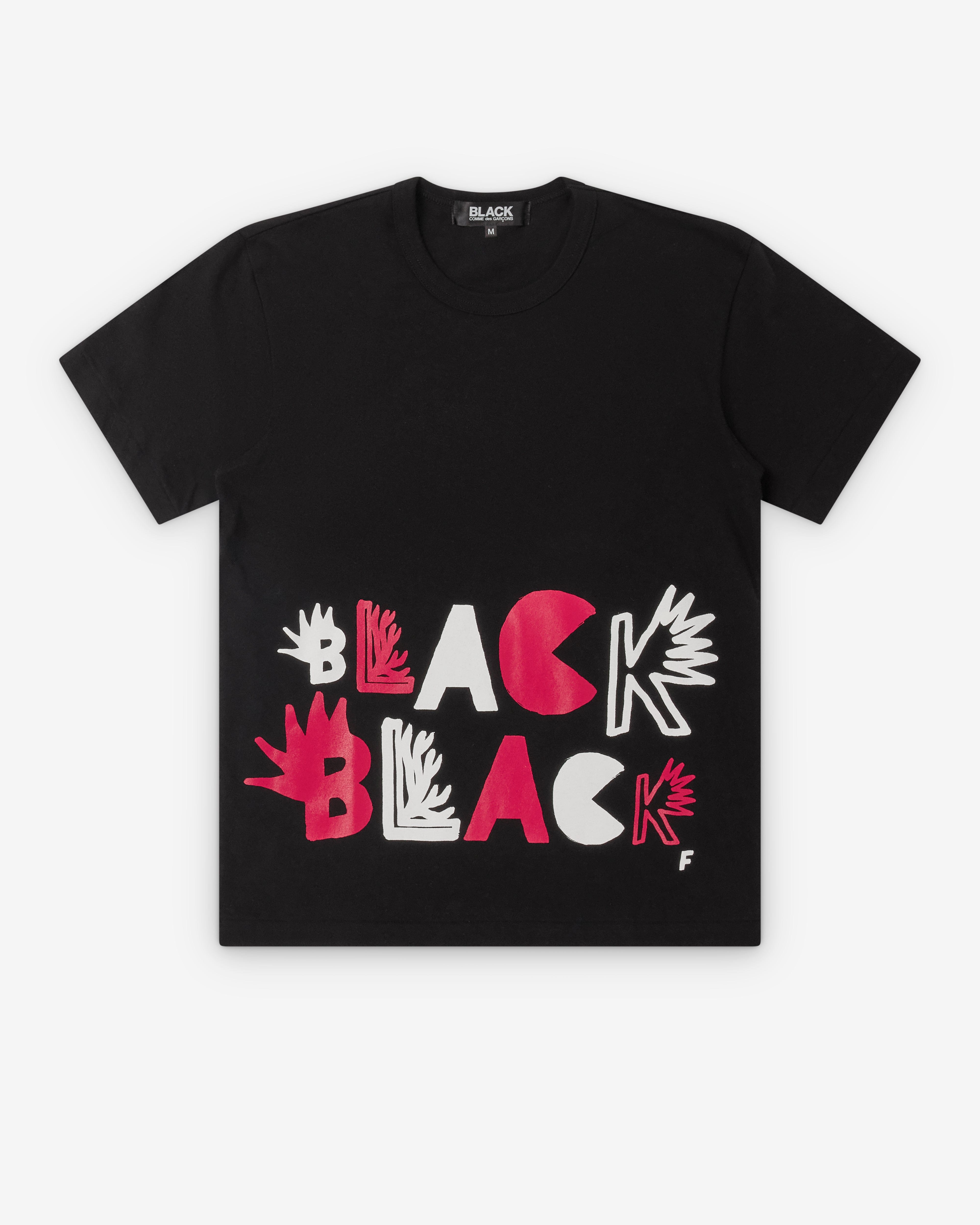 CDG Black Collection Black Comme des Garçons - Men's Black Black T-Shirt - (Black)