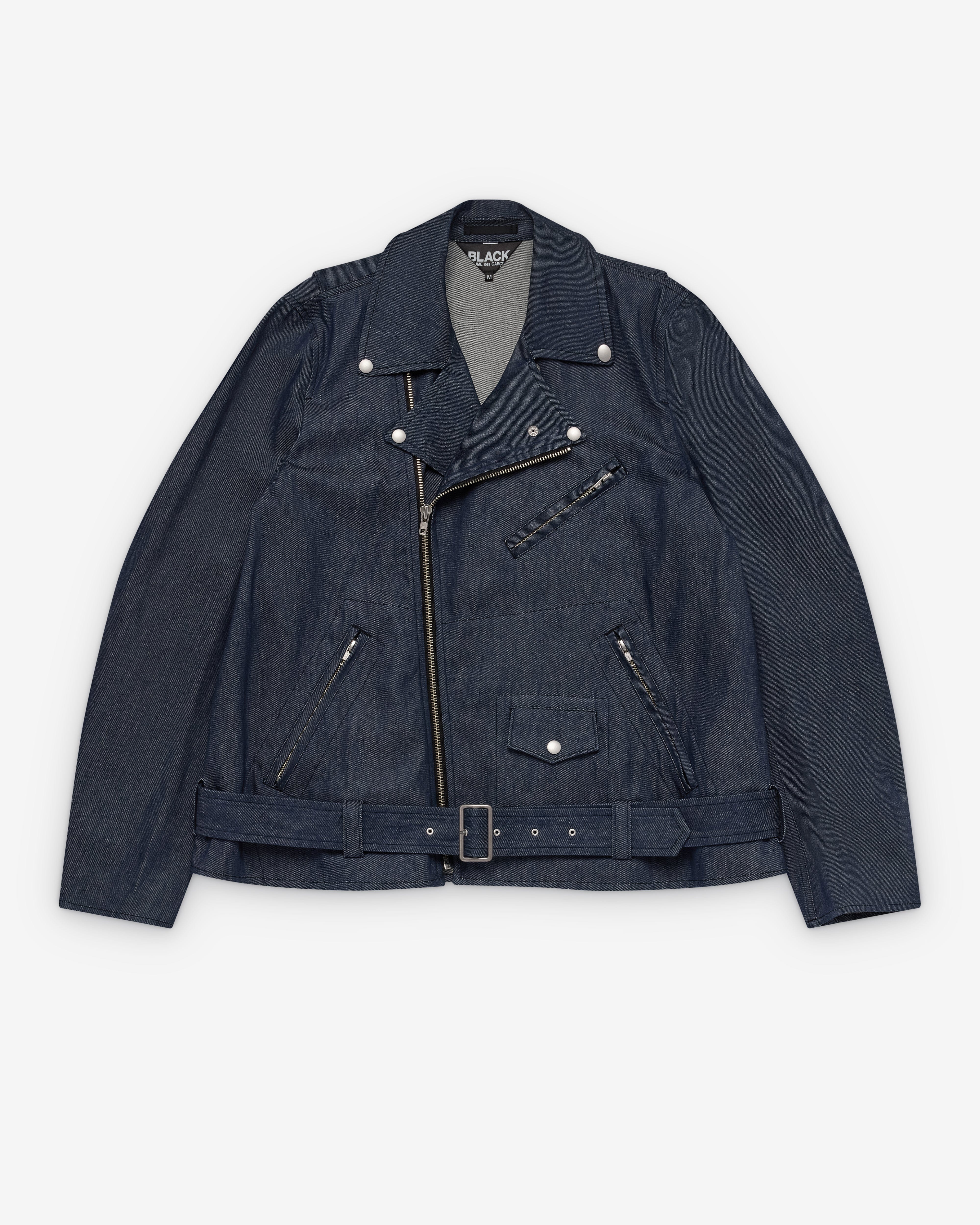 CDG Black Collection Black Comme des Garçons - Men's Biker Jacket - (Blue)