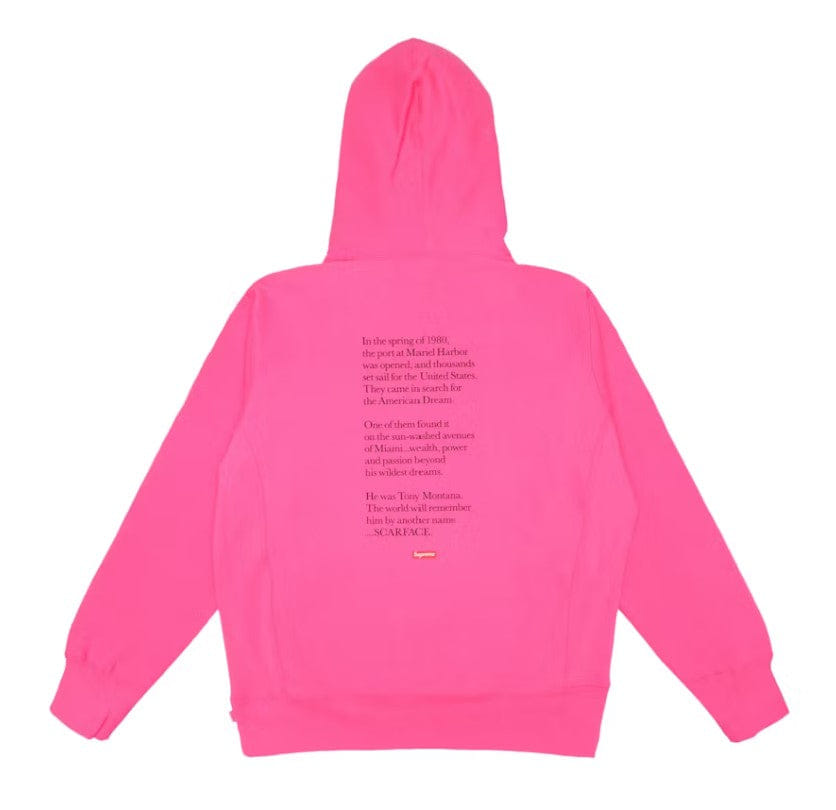 Supreme Scarface Friend Hooded Sweatshirt Magenta (WORN)