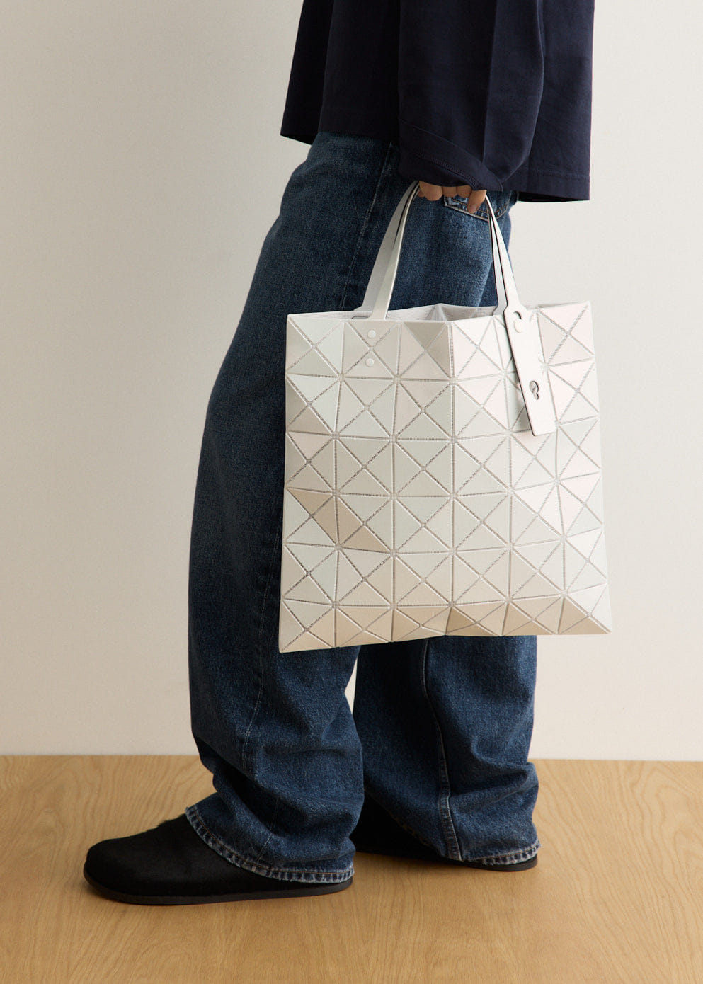 Bao Bao Lucent Metallic 6x6 Tote Bag