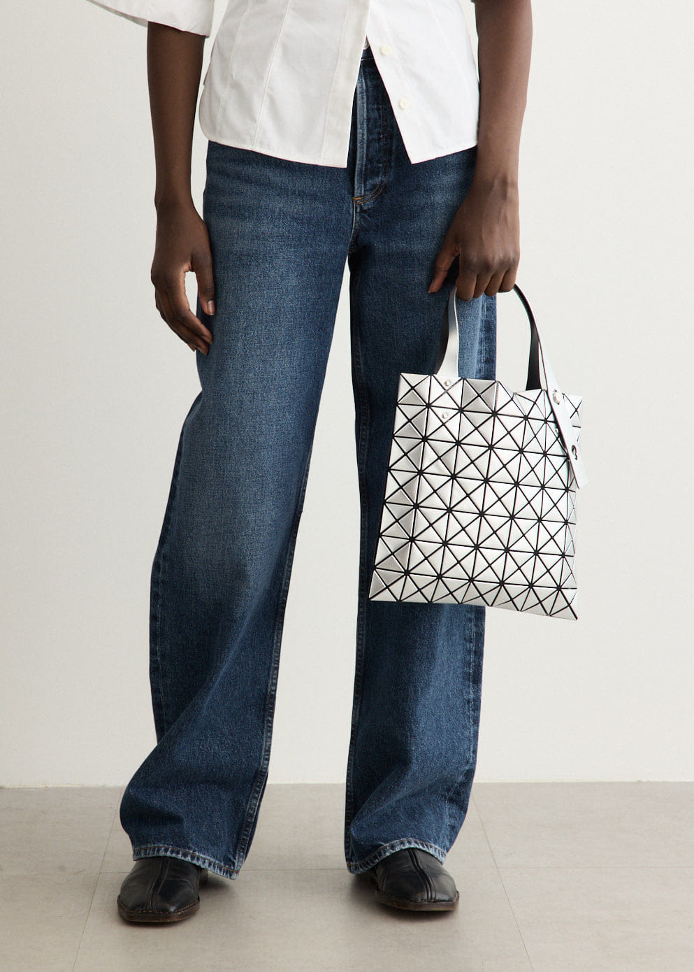 Bao Bao Lucent Platinum Tote Bag