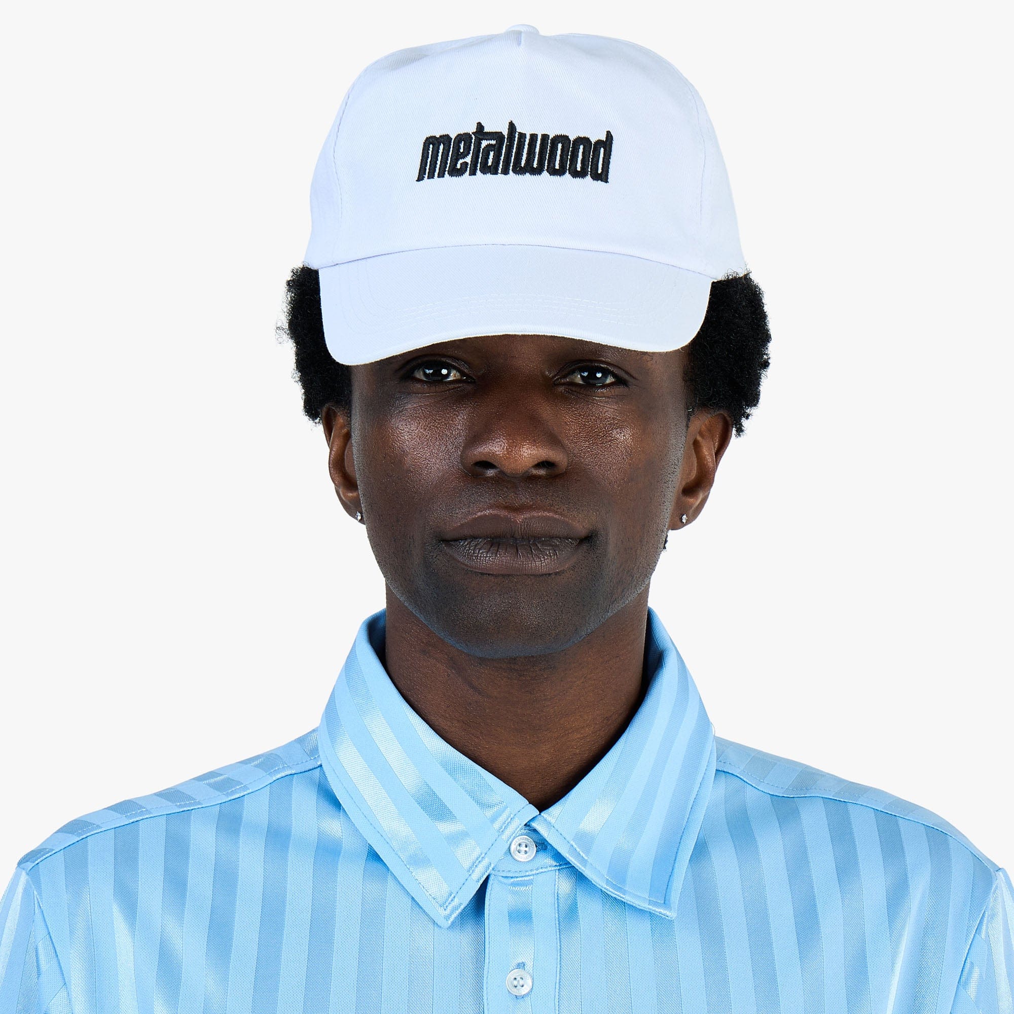 Metalwood Metal Logo 5-Panel Hat / White