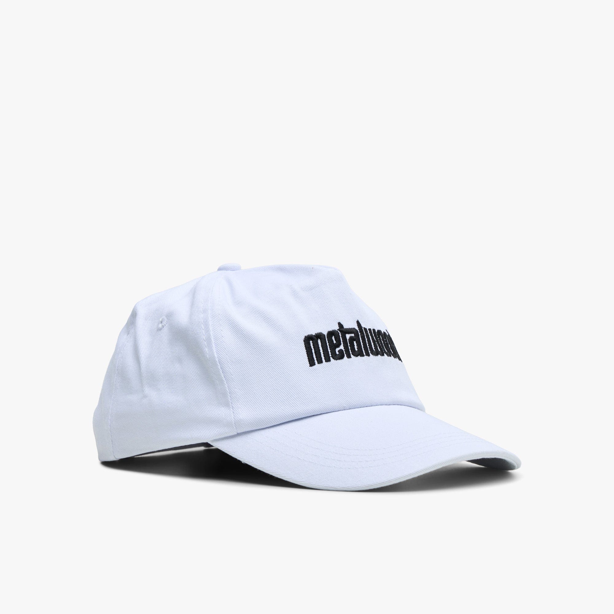 Metalwood Metal Logo 5-Panel Hat / White