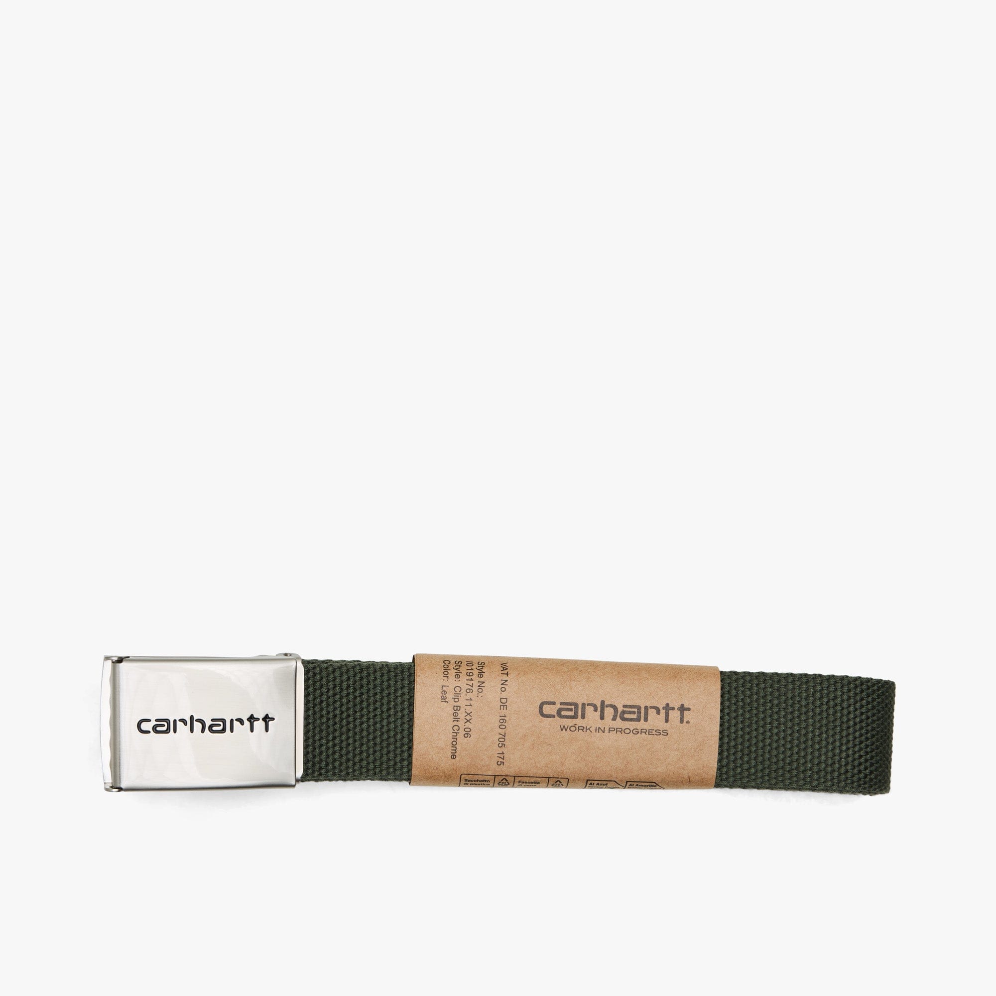 Carhartt WIP Clip Belt Chrome Leaf