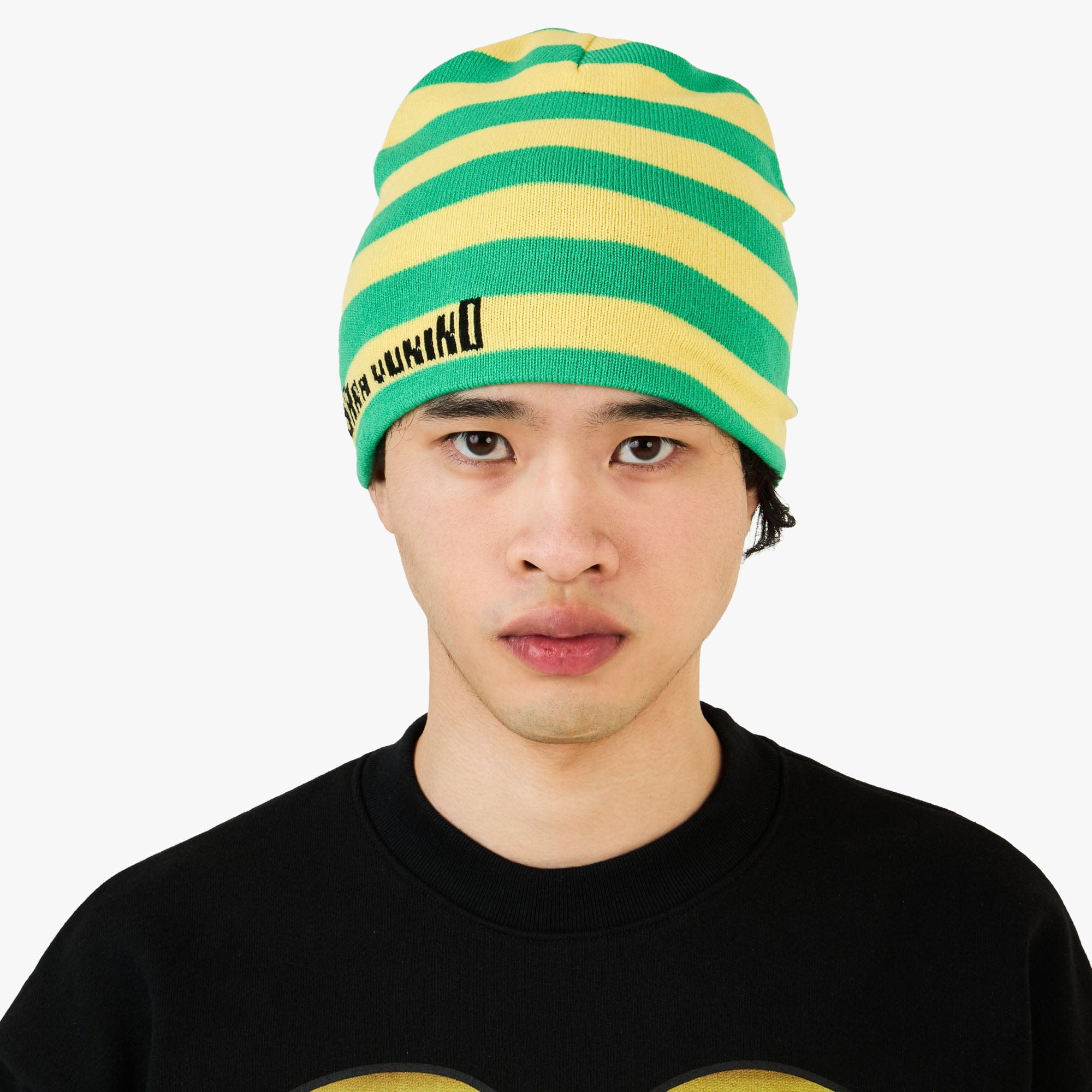 b.Eautiful x Sara Yukiko b.e Bad Beanie Green / Yellow